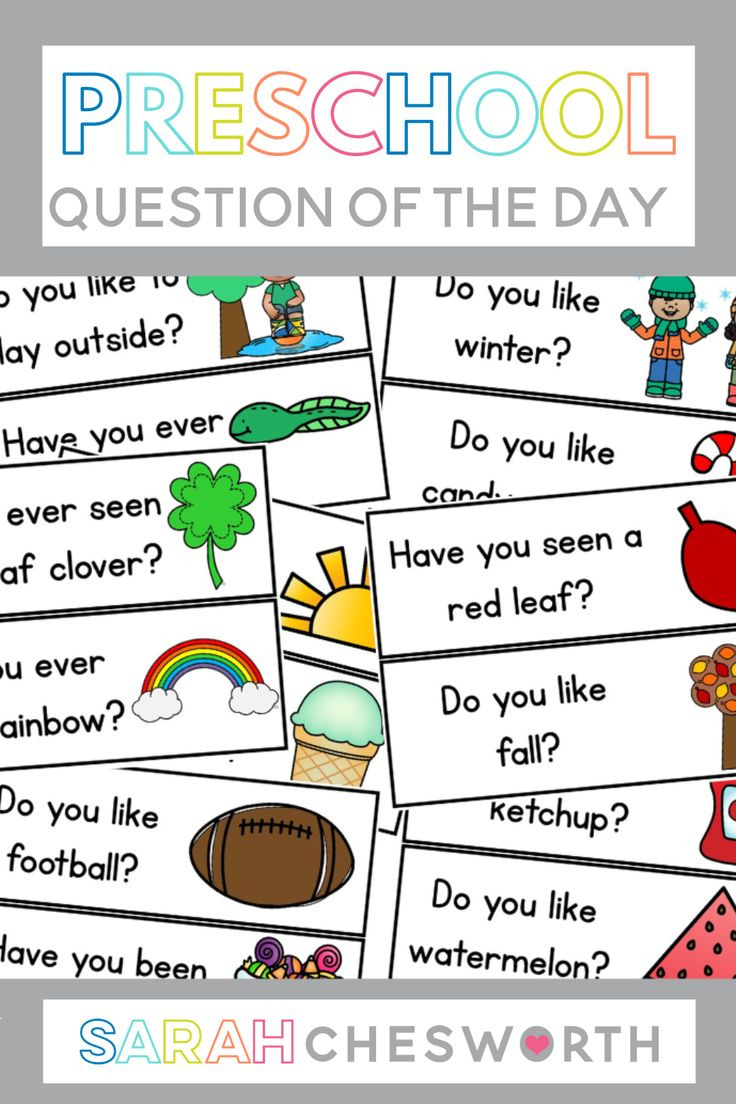Preschool Question Of The Day throughout Preschool Question of the Day Printables Free