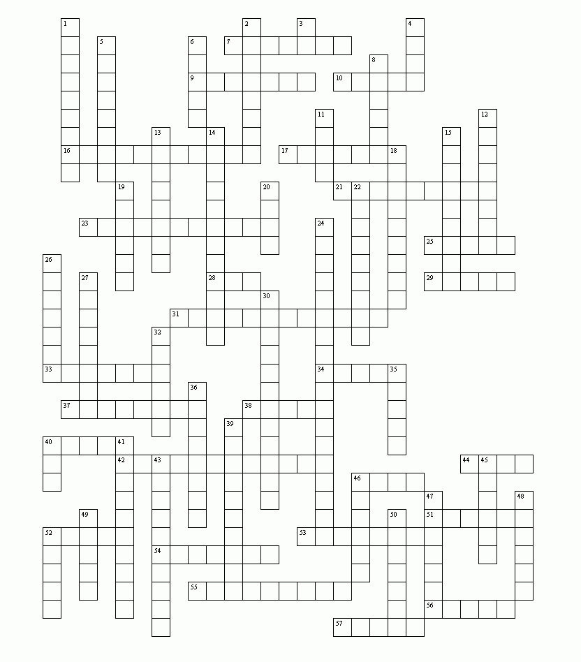 Printable Crossword Puzzles Mirroreyes throughout Printable Crossword Mirroreyes