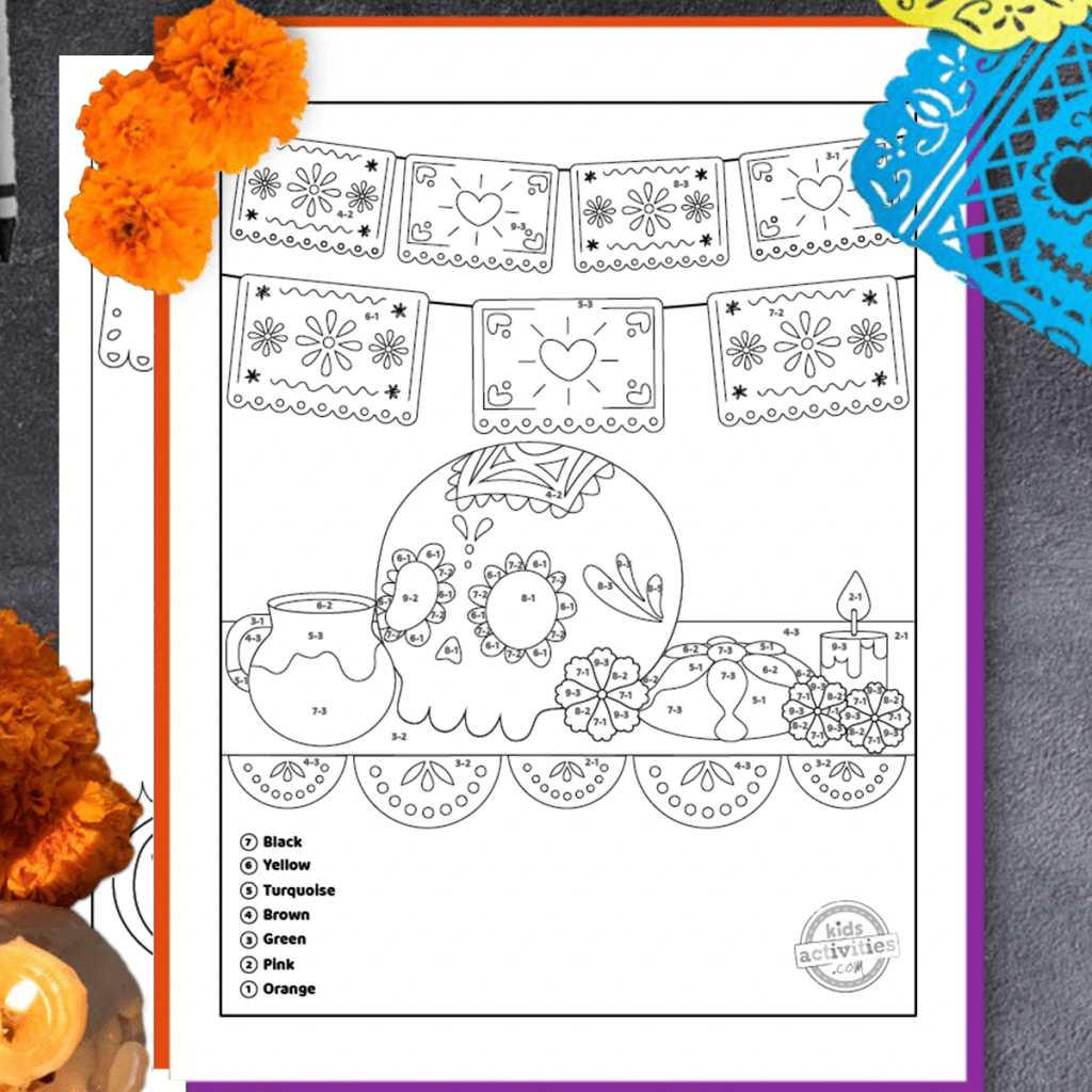 Printable Day Of The Dead - Printable Party Favors within Printable Day Of The Dead Worksheets