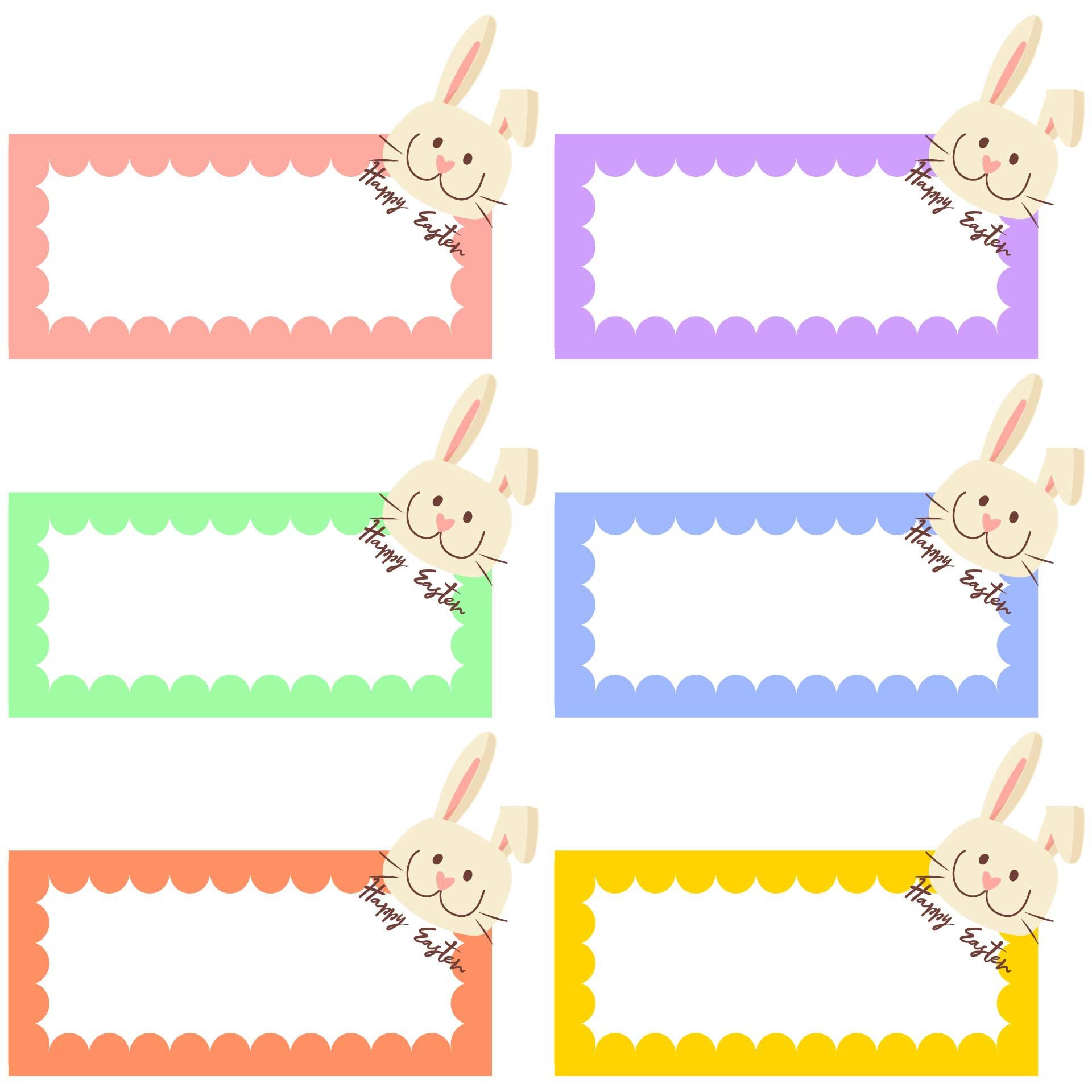Printable Easter Name Tags - Printable Party Favors in Printable Easter Egg Name Tags