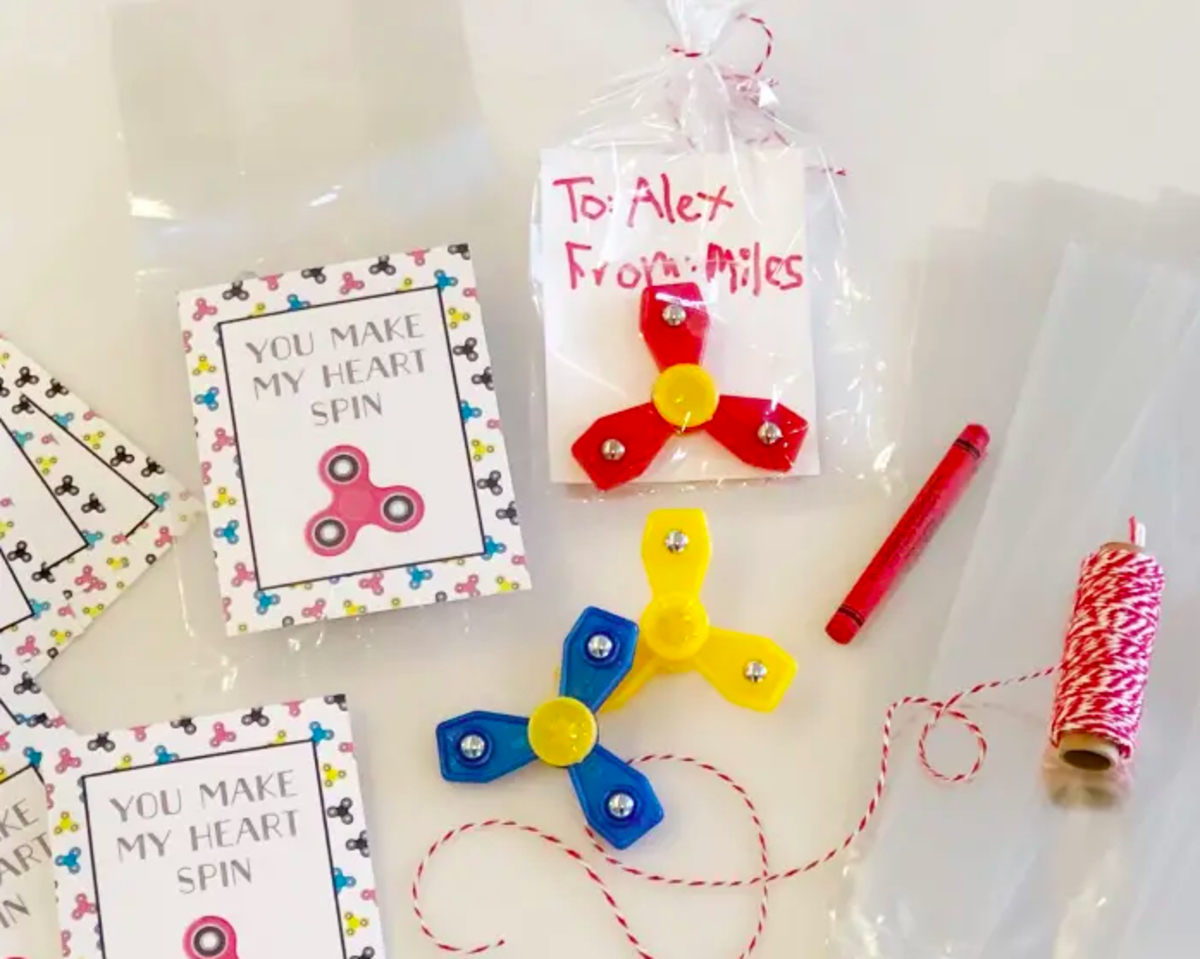 Printable Fidget Spinner Valentine - Today&amp;#039;S Mama - Parenting Tips within Fidget Spinner Valentine Printable