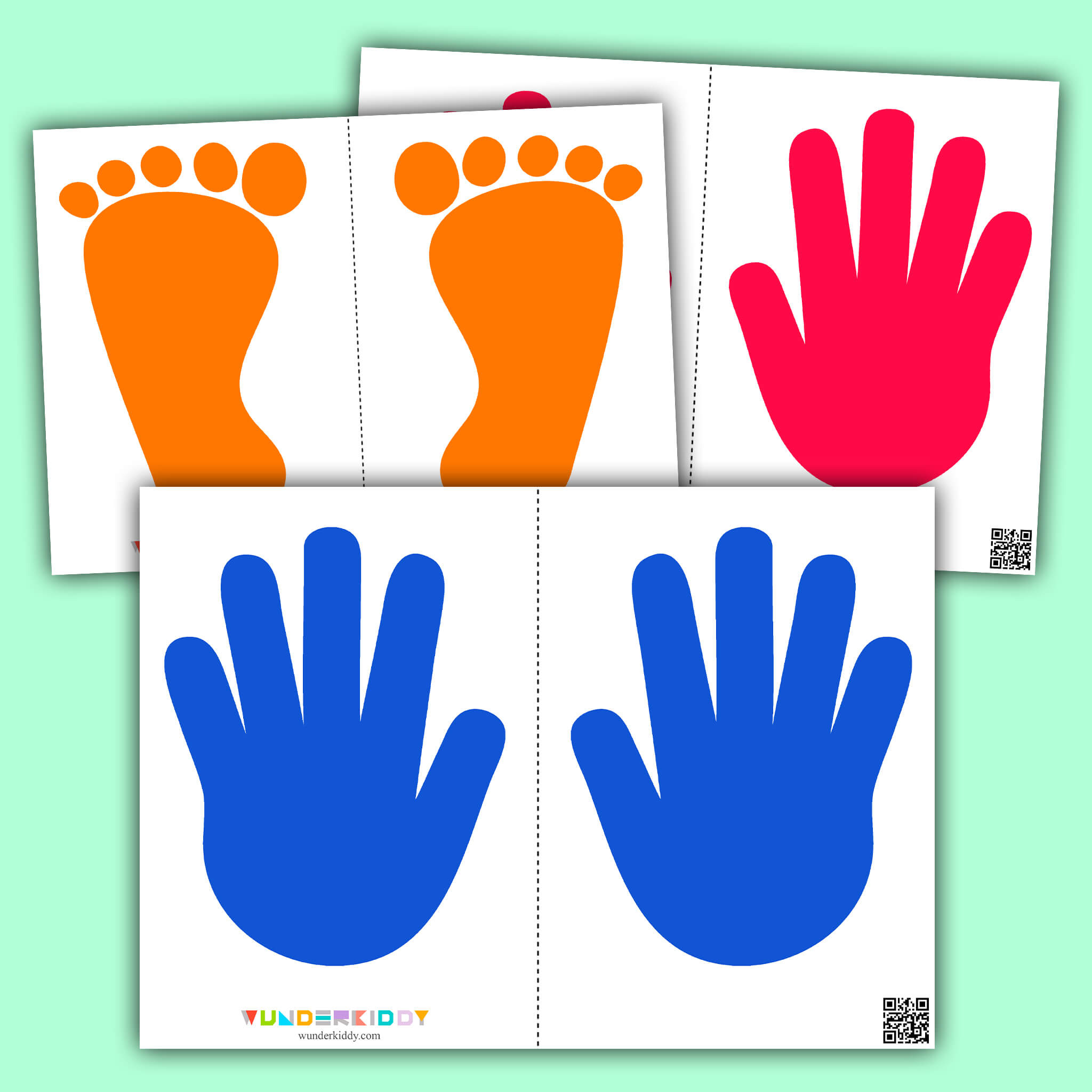 Printable Hands And Feet Sensory Path Preschool Activity intended for Hands And Feet Hopscotch Printable Free