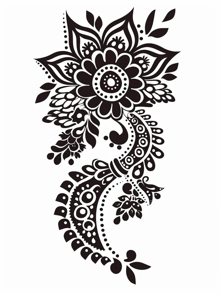 Printable Henna Designs For Hands: Easy &amp; Simple For Beginners inside Printable Henna Stencils Free