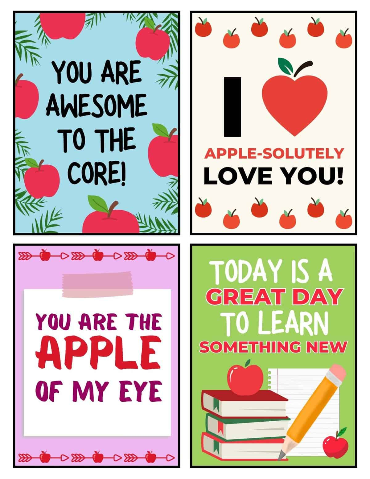 Printable Inspirational Lunchbox Notes For Kids - Healthy Family within Free Printable Lunchbox Notes