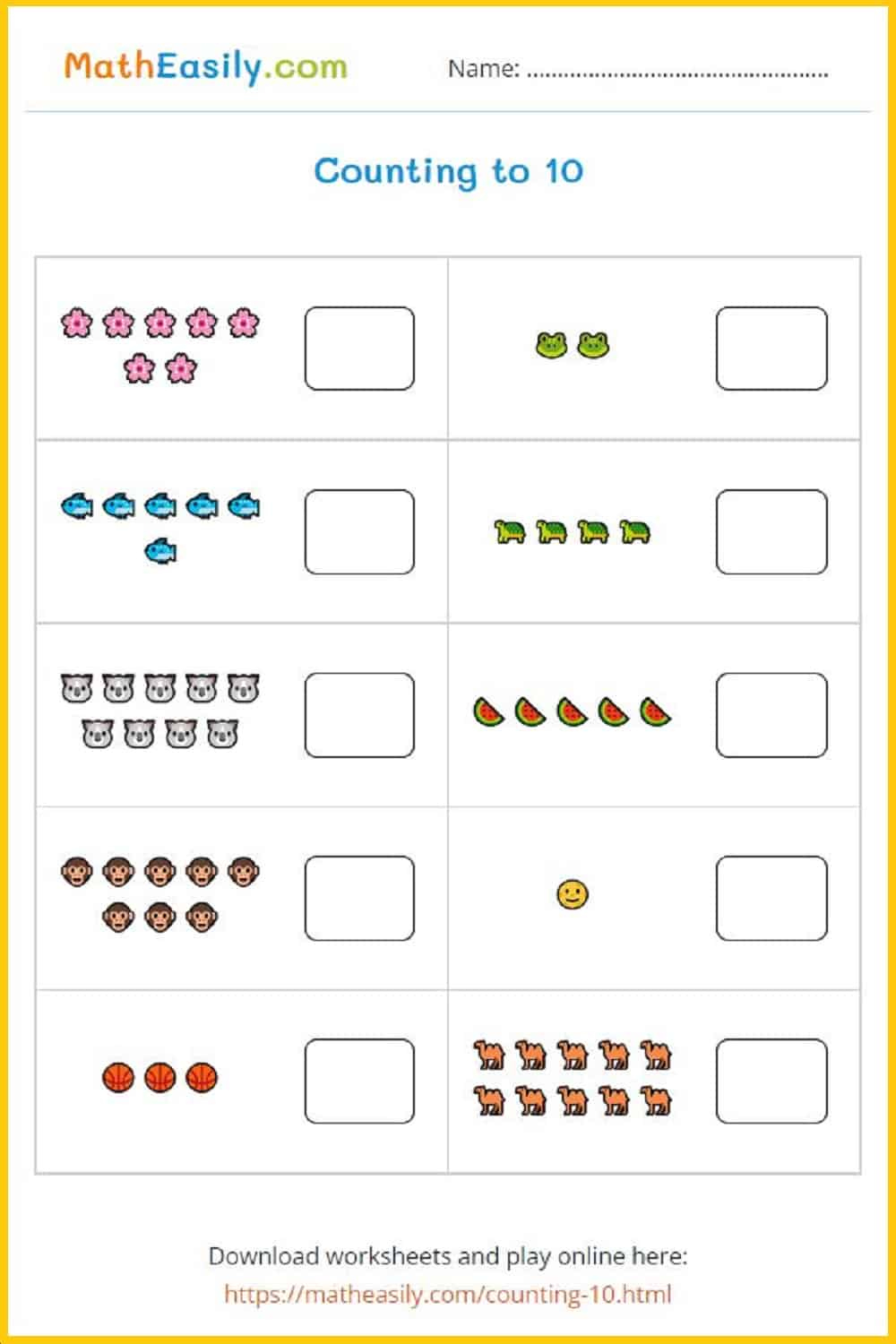 Printable Kindergarten Math Worksheets Pdf | Free Download for Printable Kindergarten Math Worksheets