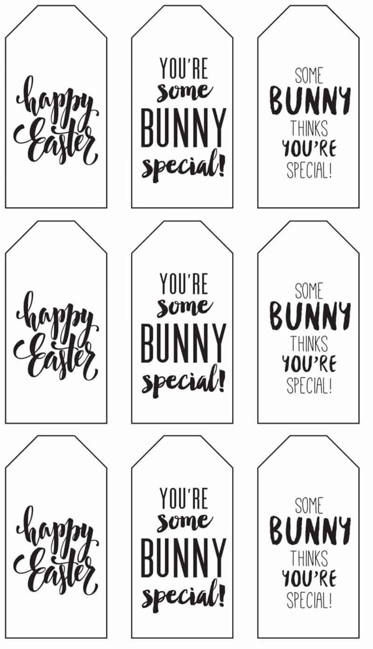 Printable Little Easter Gift Tags Make Cute Favors! throughout Easter Printable Gift Tags