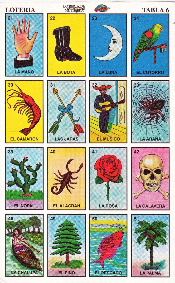Printable Loteria Cards, The Complete Set Of 10 Tablas, Printable regarding Printable Loteria Cards Free