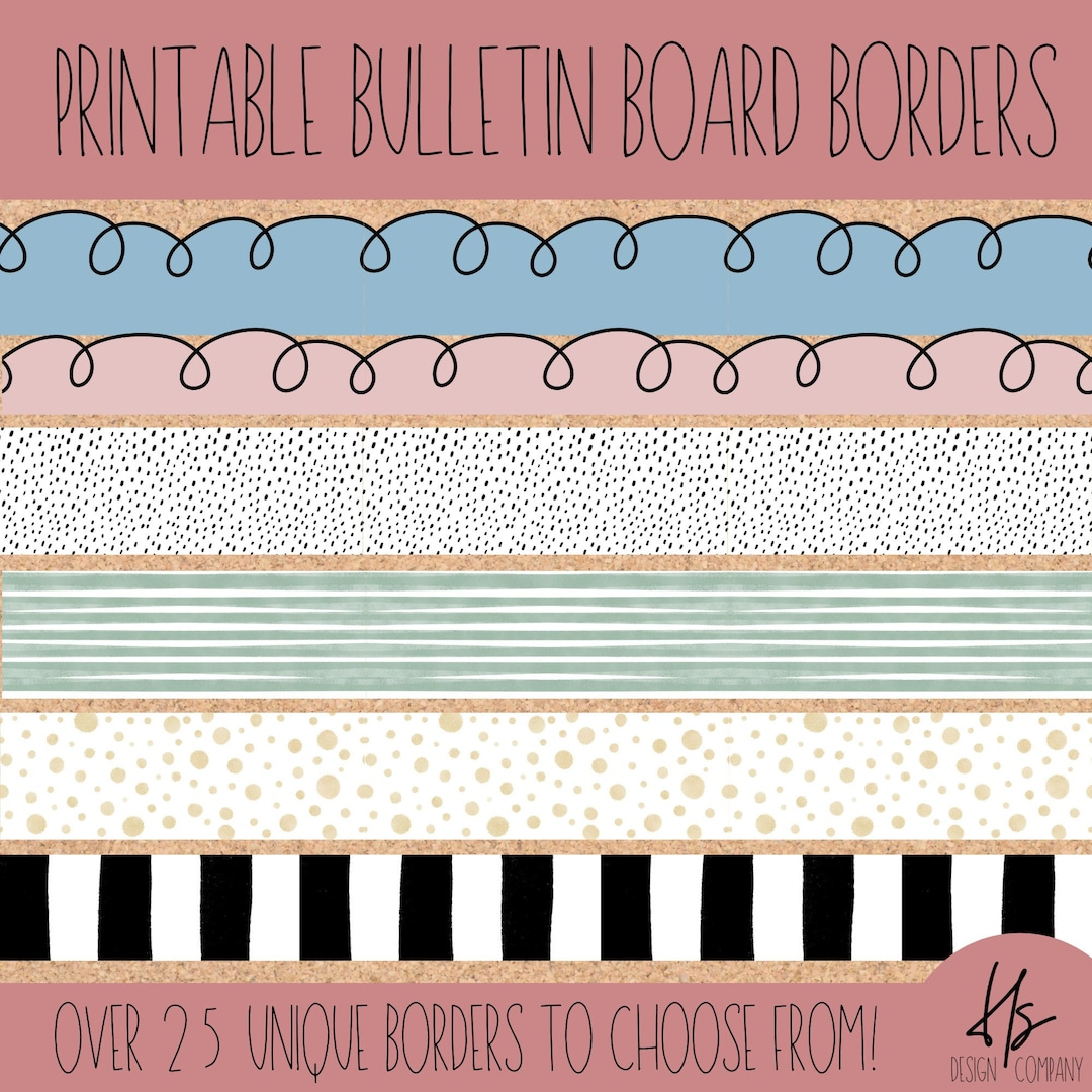 Printable Modern Colorful Bulletin Board Borders | Printable inside Border For Bulletin Board Printable
