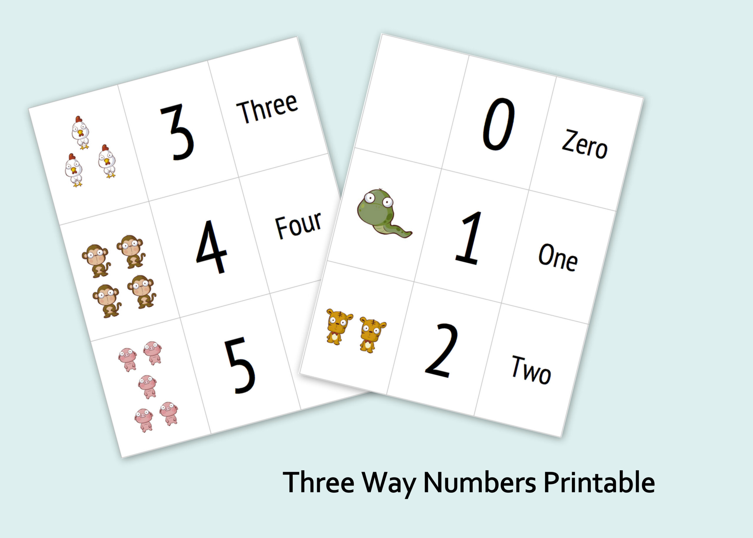 Printable: Numbers Three Ways | Mostly Montessori inside Free Printable Numbers Montessori