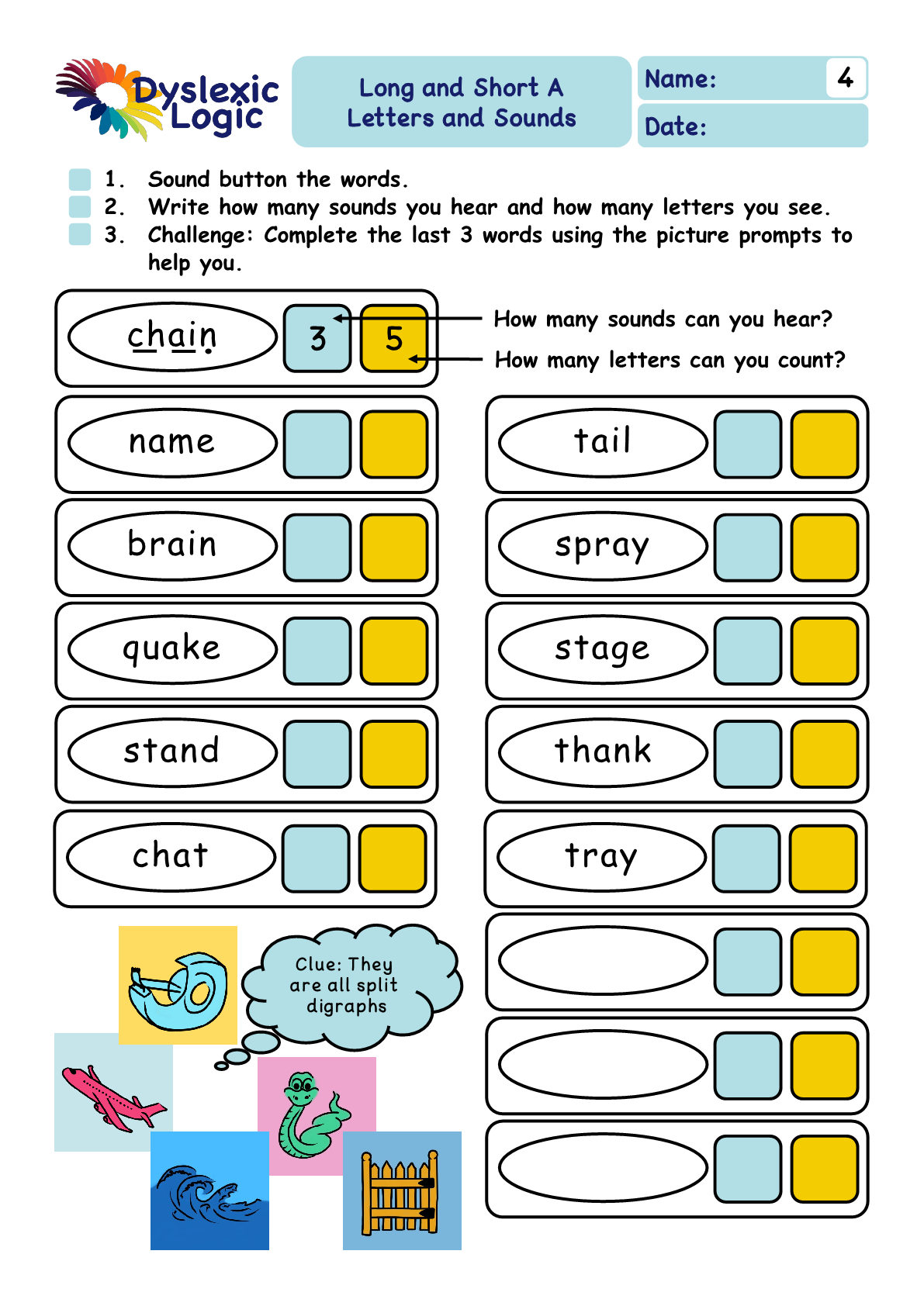 Printable Phonics Support Resources — Dyslexic Logic with Free Printable Dyslexia Games