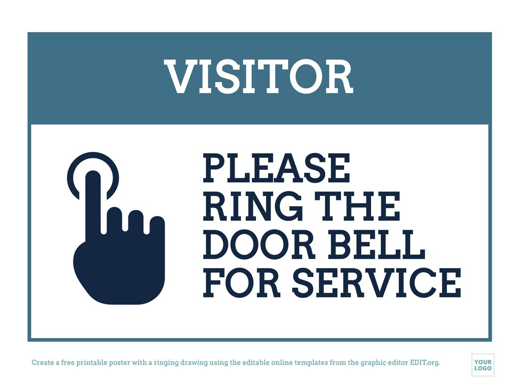Printable Ring The Bell Signs Online with regard to Please Ring Bell For Assistance Printable Free