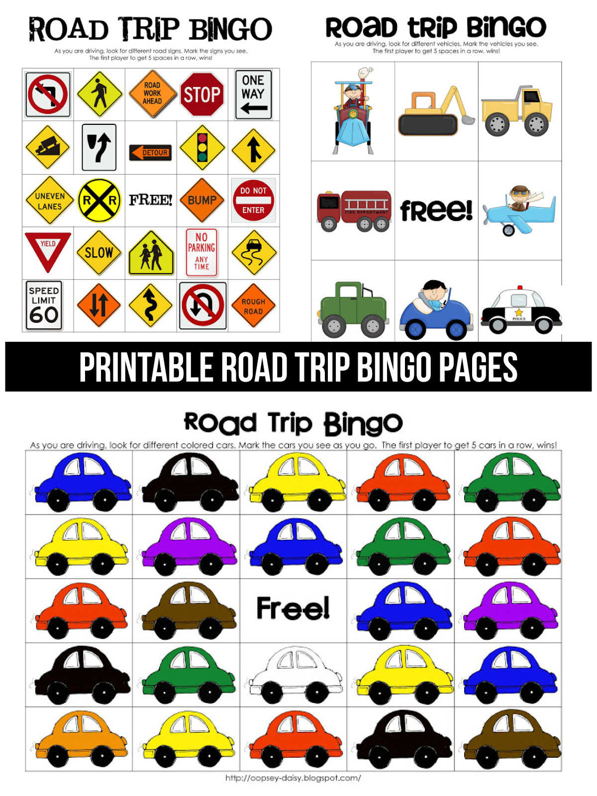 Printable Road Trip Bingo inside Travel Bingo Cards Printable