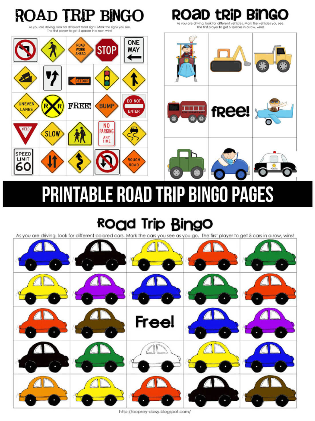 Printable Road Trip Bingo regarding Printable Travel Bingo Cards