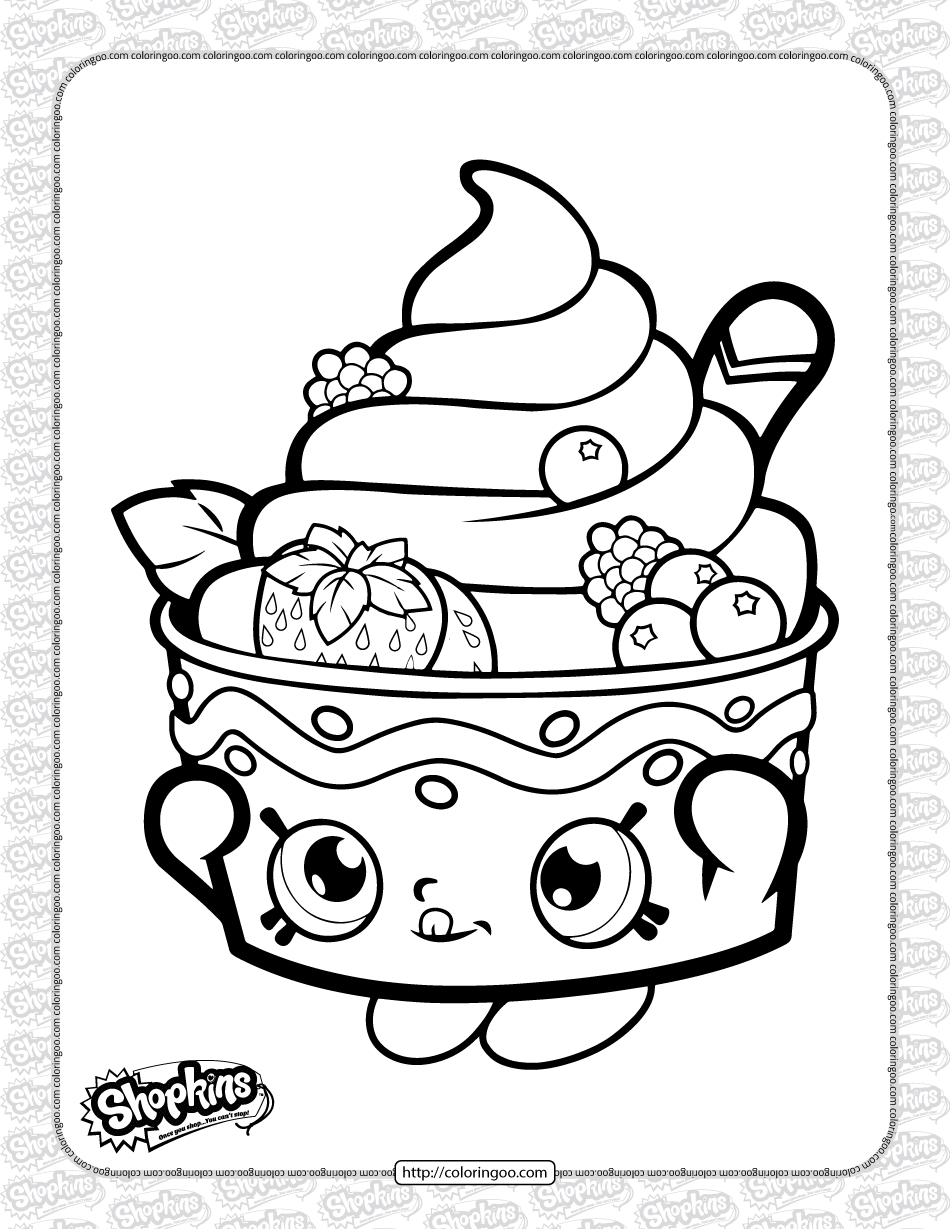 Printable Shopkins Yo-Chi Coloring Page within Shopkins Colouring Pages Free Printable