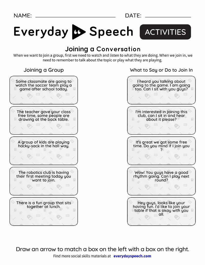 Printable Social Skills Activities Worksheets throughout Free Printable Social Skills Worksheets
