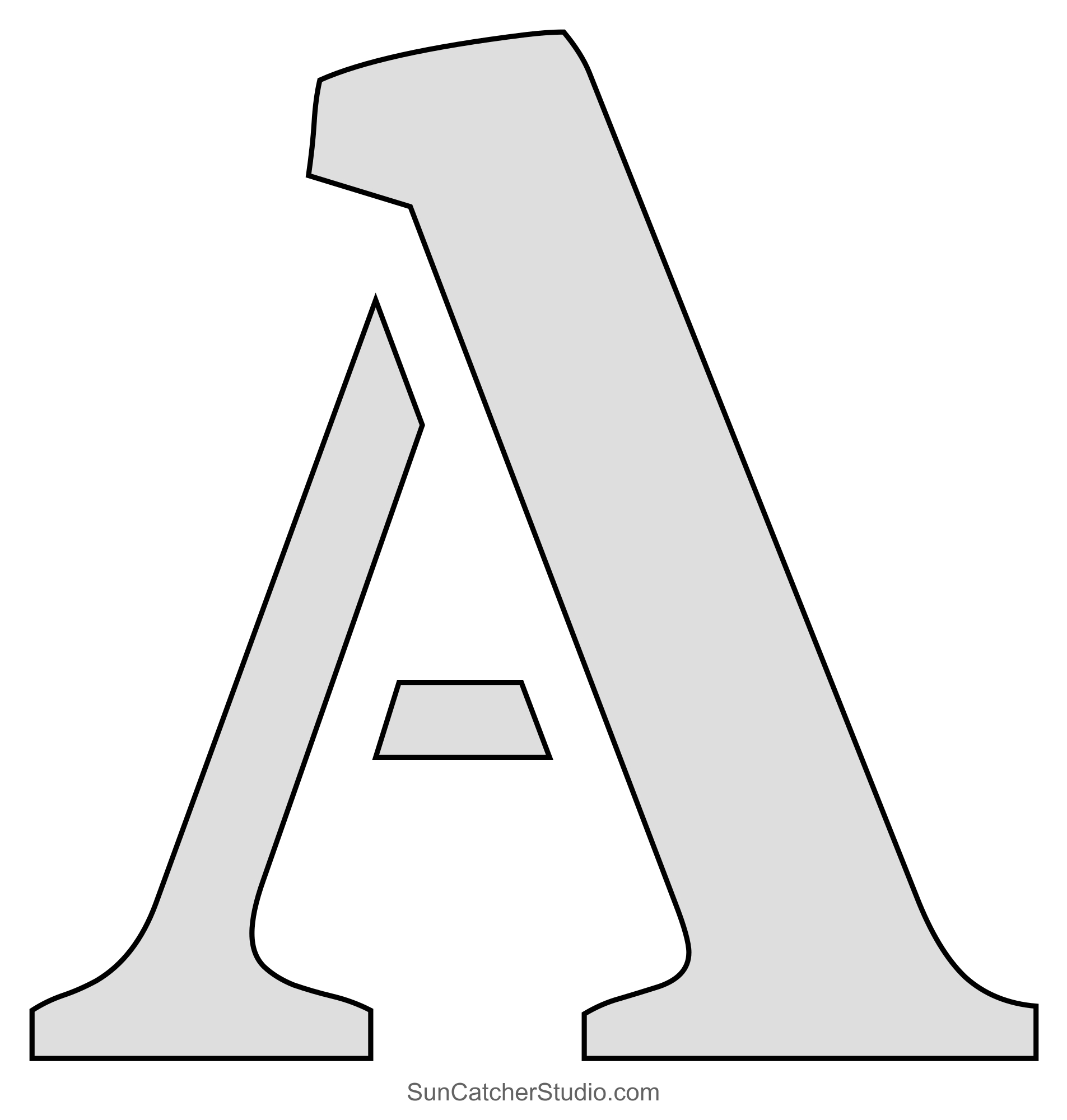 Printable Stencils (Free Alphabet Font And Letter Templates within Free Font Stencils Printable