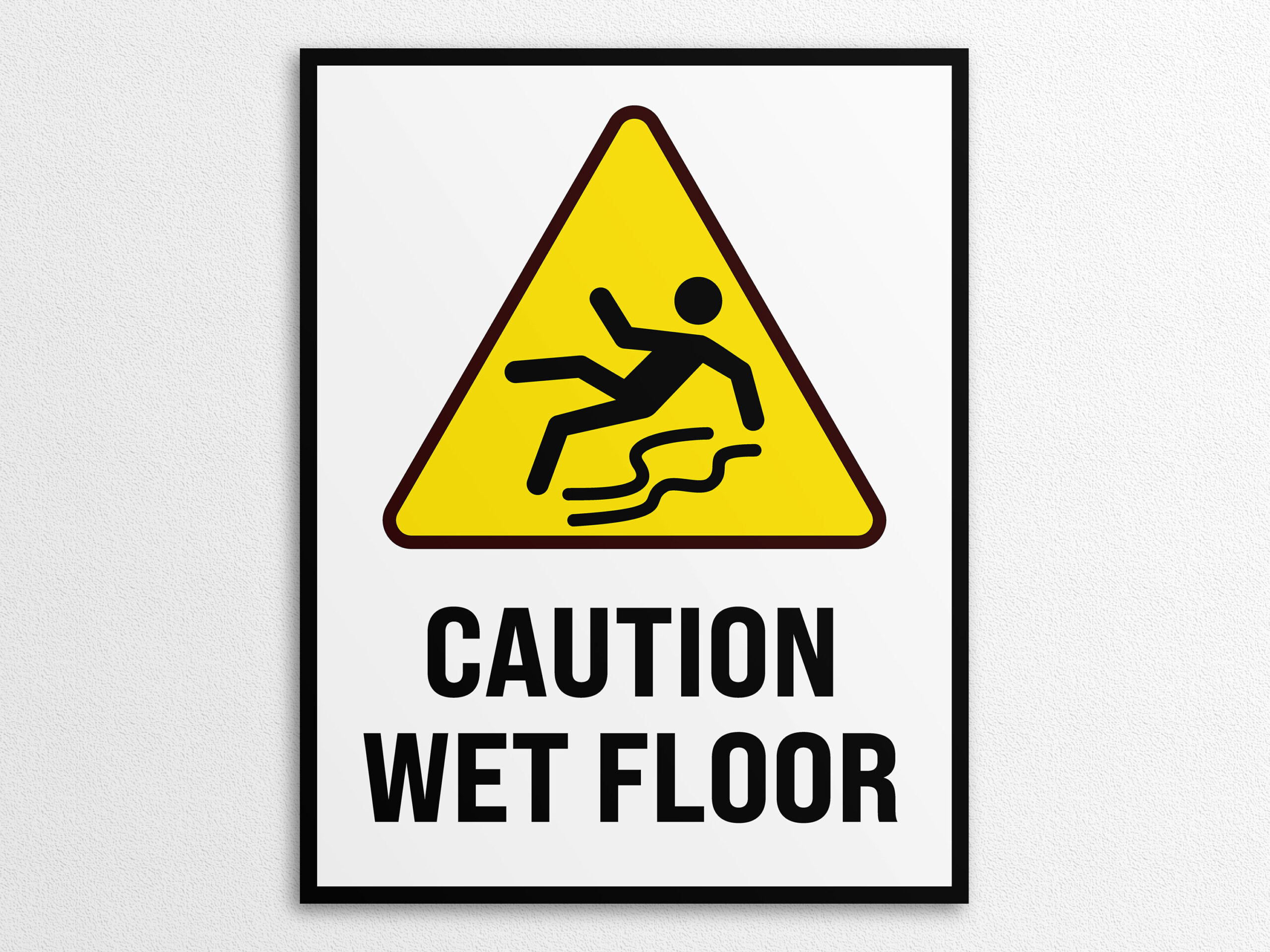Printable Wet Floor Sign In Us Letter And A4 Sizes, Instant pertaining to Caution Wet Floor Sign Printable