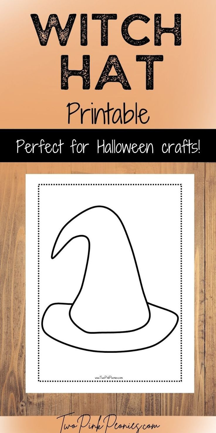 Printable Witch Hat Template within Free Printable Witches Hat