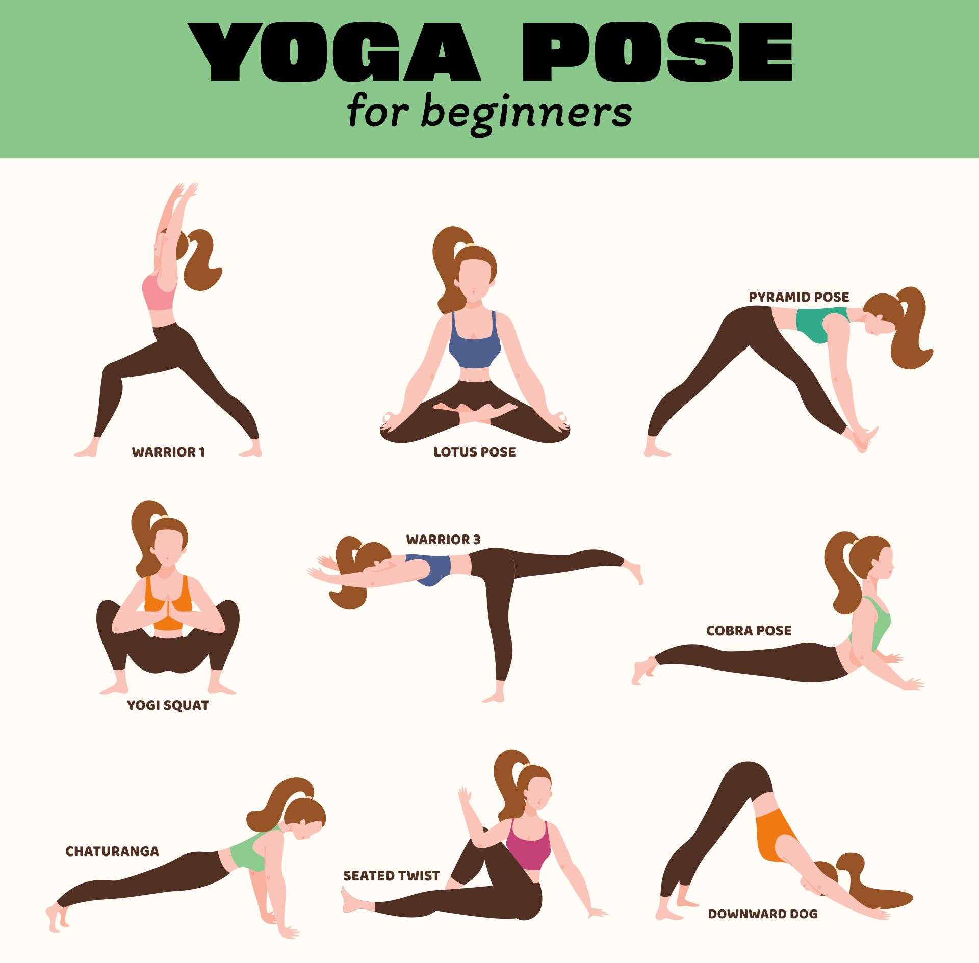 Printable Yoga Poses Chart - Printable Party Favors inside Free Printable Hatha Yoga Poses Chart