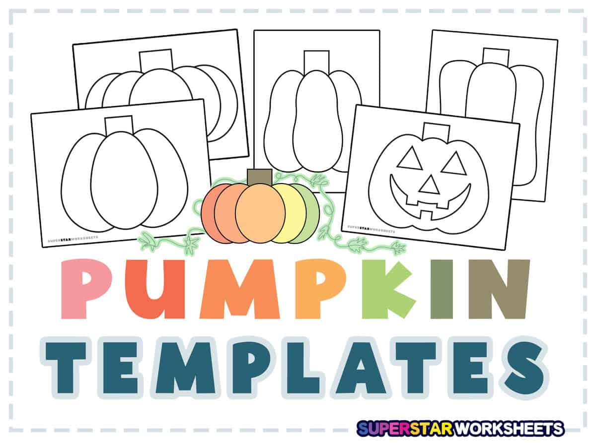 Pumpkin Template (Free Printables) - Superstar Worksheets in Pumpkin Writing Template Printable