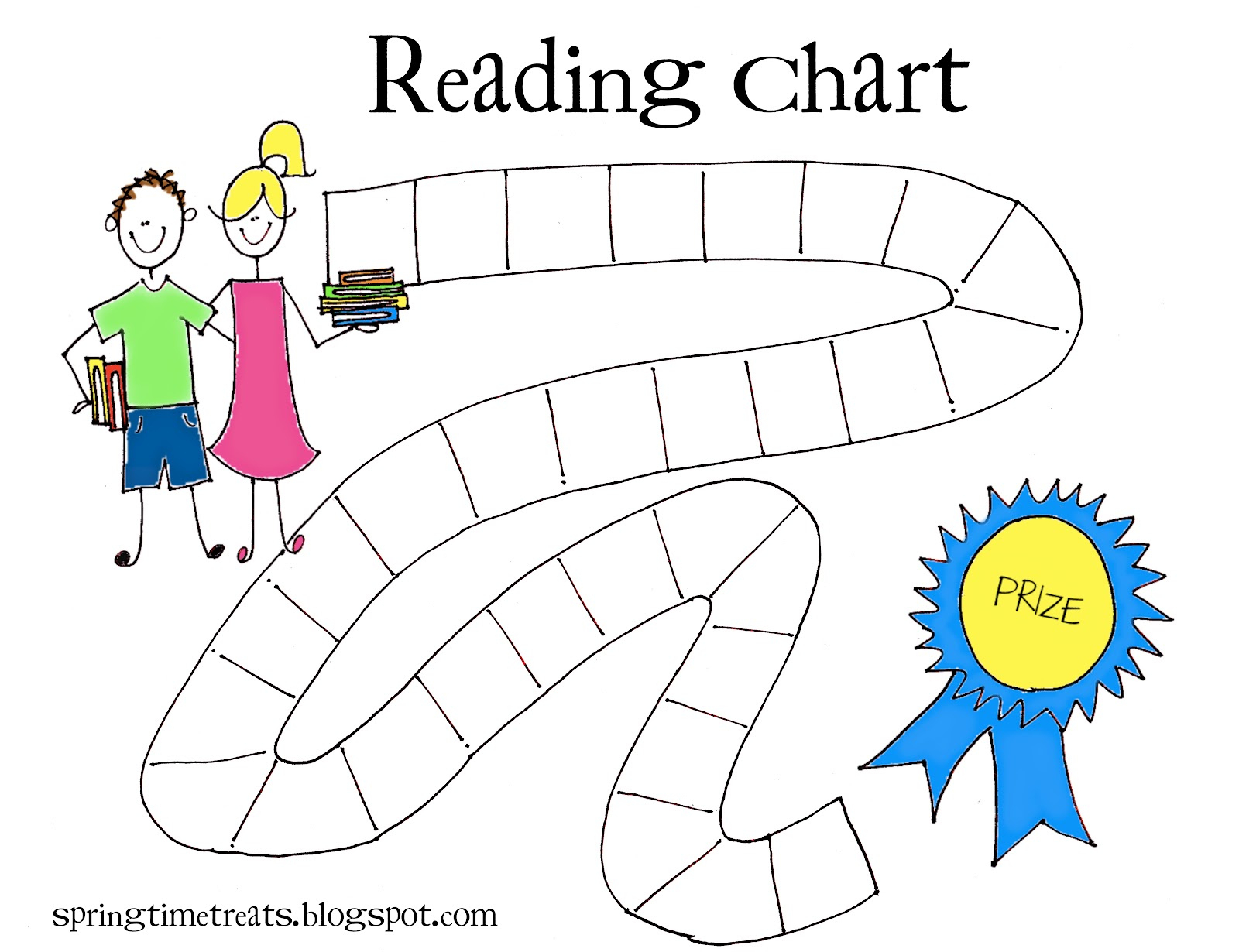Reading Chart - Free Printable | Spring Time Doodles with regard to Free Reading Chart Printable
