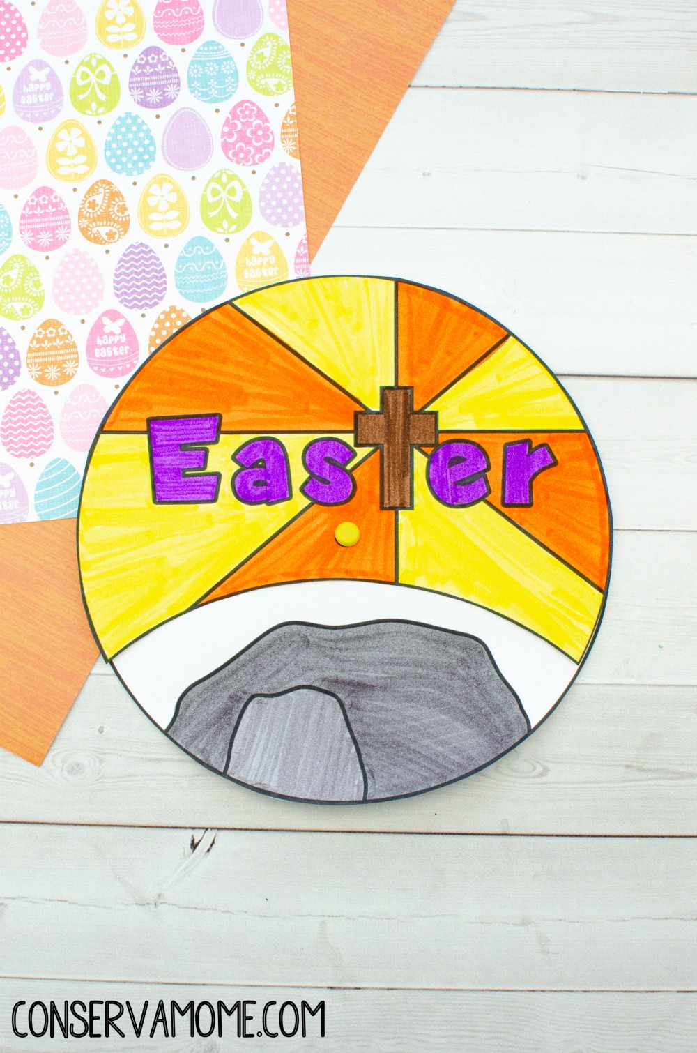 Resurrection Easter Craft : A Printable Easter Story Craft intended for Free Printable Easter Story Wheel
