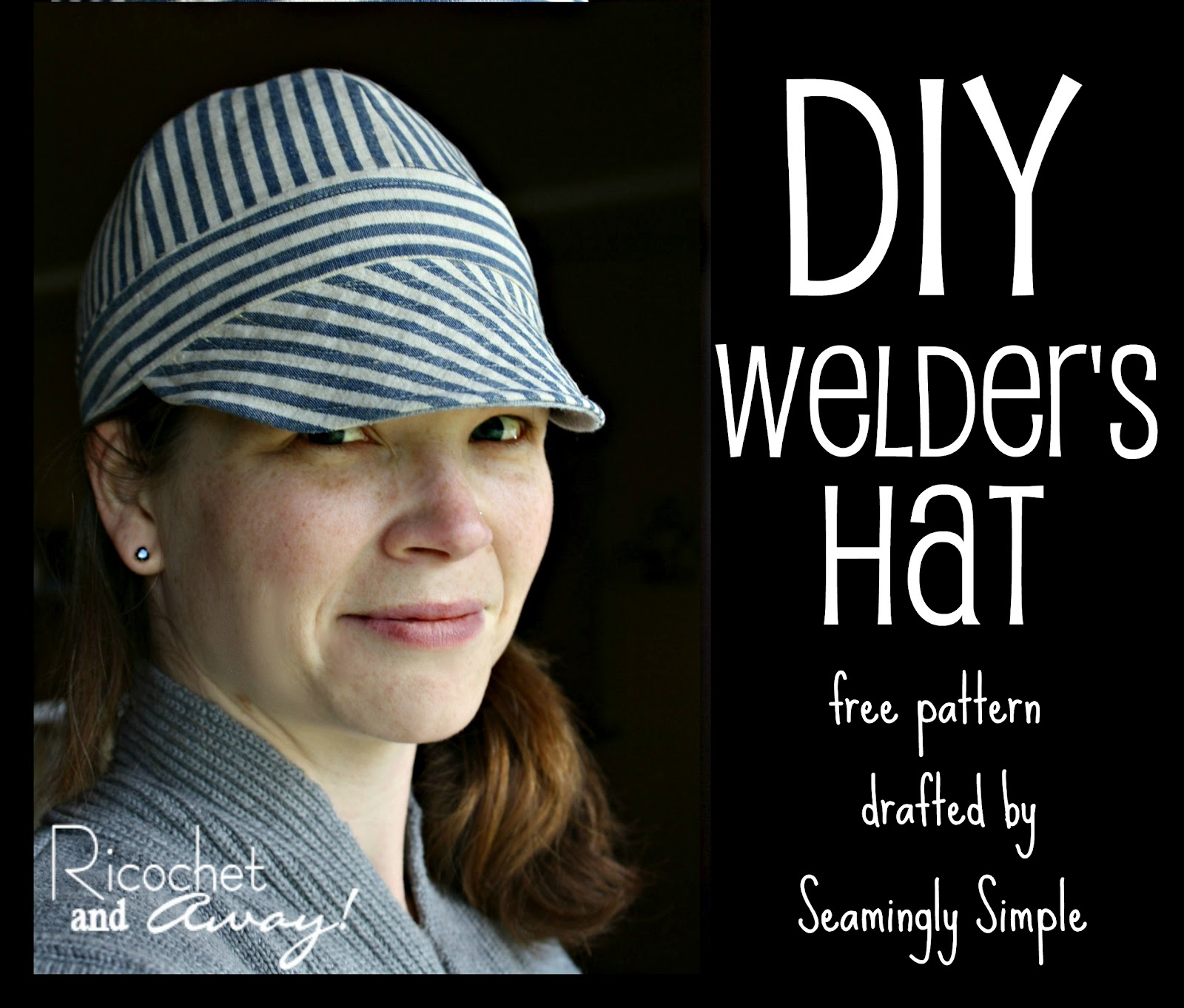 Ricochet And Away!: Welder&amp;#039;S Hat: I Found A Free Pattern! regarding Free Printable Welding Cap Patterns