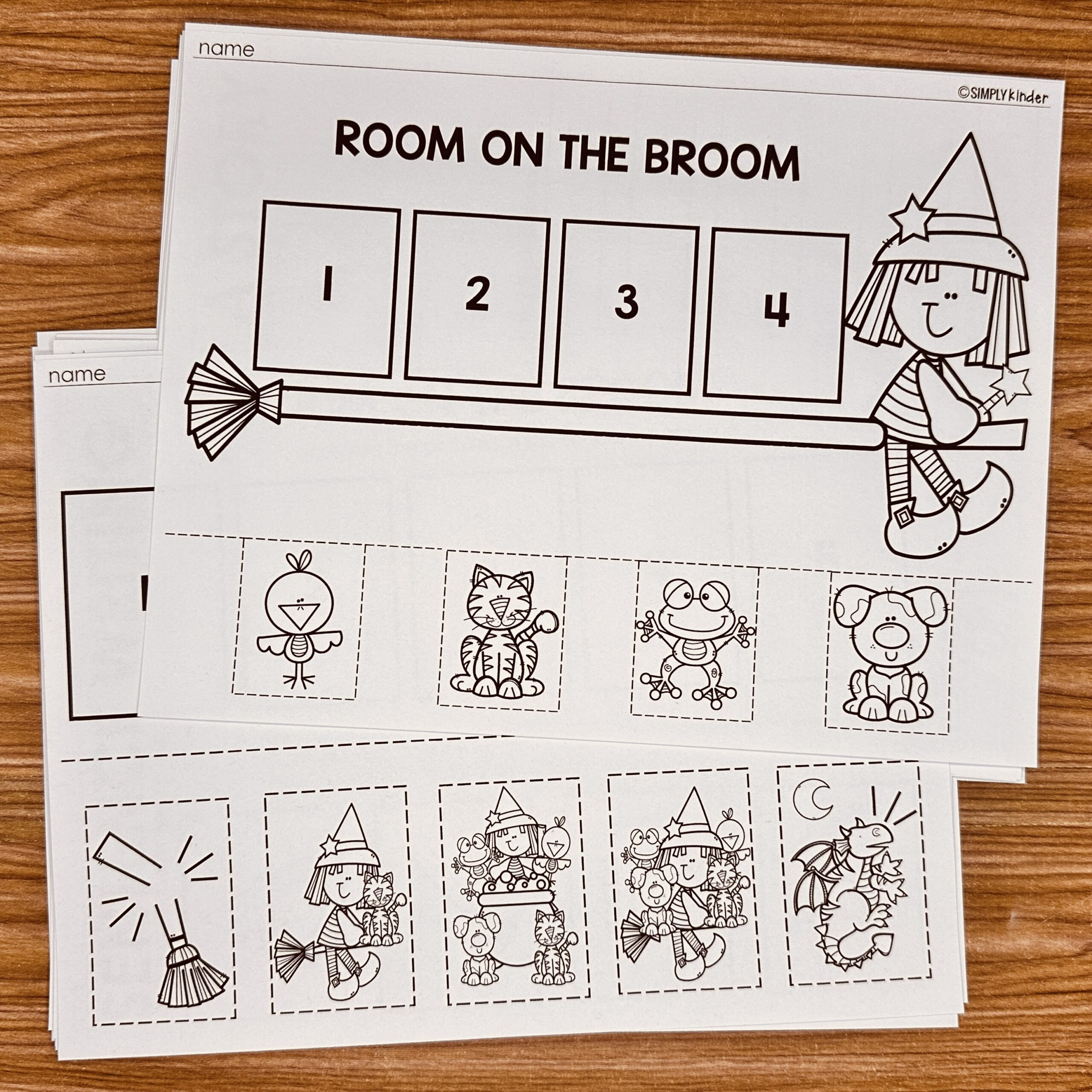 Room On The Broom Sequencing - Simply Kinder Plus with regard to Room on the Broom Free Printables