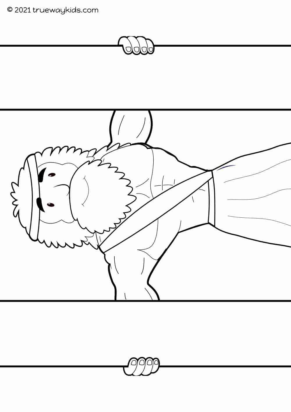 Samson - Free Bible Lesson For Kids - Trueway Kids in Samson Craft Free Printable