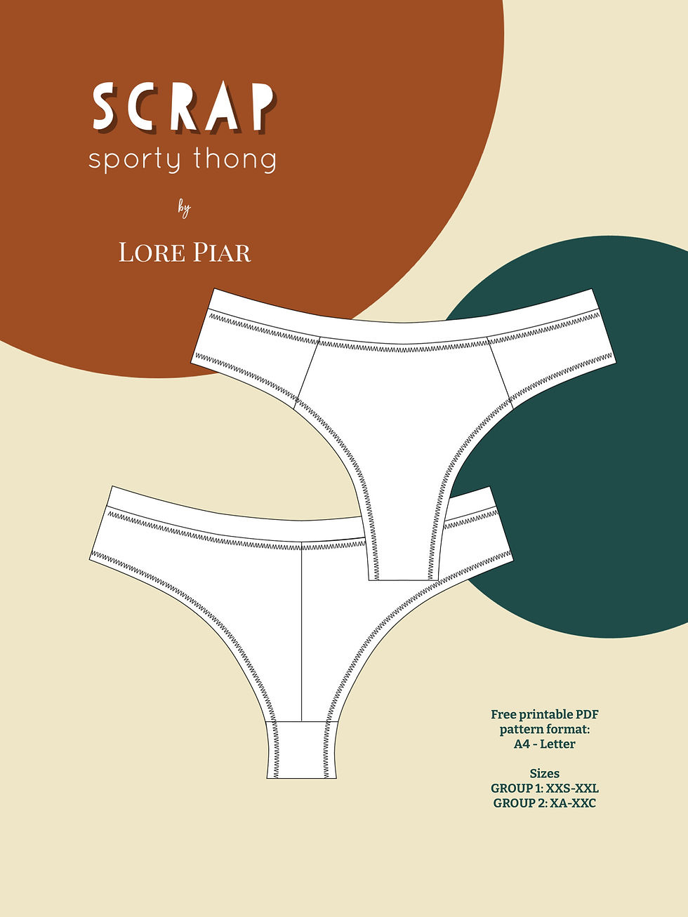 Scrap Sporty Thong Sewing Pattern | Lore Piar regarding Printable Diy Thong Sewing Pattern