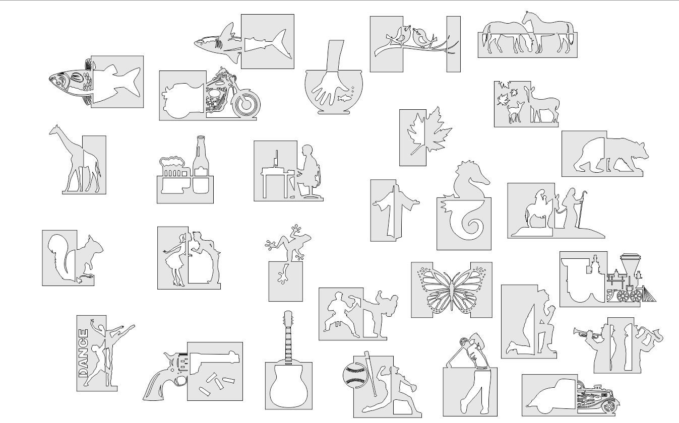 Scroll Saw Patterns Arts Cdr Dxf Vector Pack – Dxf Downloads with regard to Printable Free 3d Scroll Saw Patterns