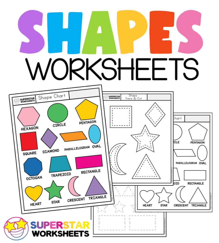 Shape Worksheets - Superstar Worksheets in Free Printable Shape Worksheet