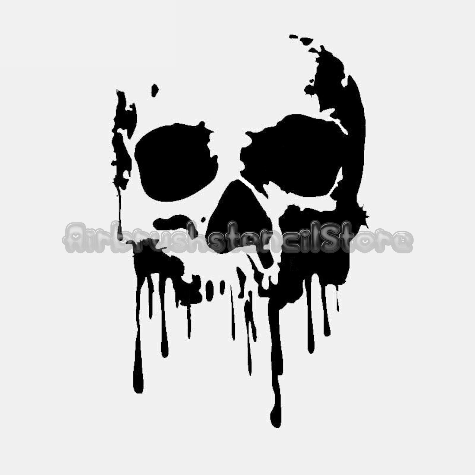 Skull Stencil Airbrush Art Stencil Artists Skull Template throughout Printable Airbrush Skull Stencil