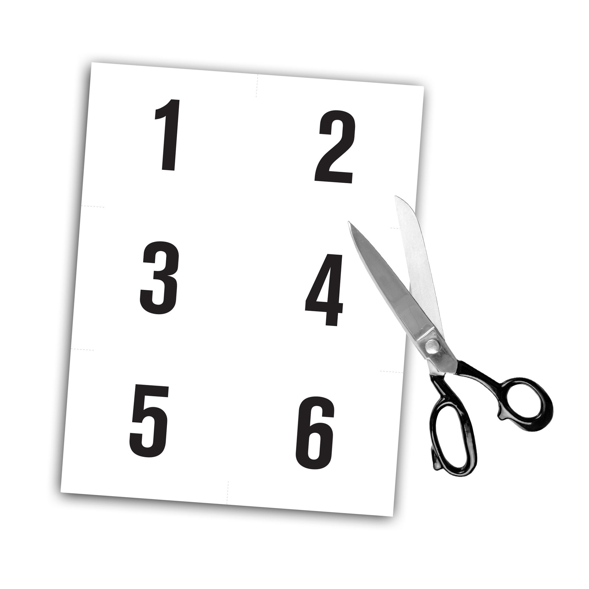 Small Numbers 1-150 - 6 Per Page Digital Pdf File For Downloading in Tryout Numbers Printable Free