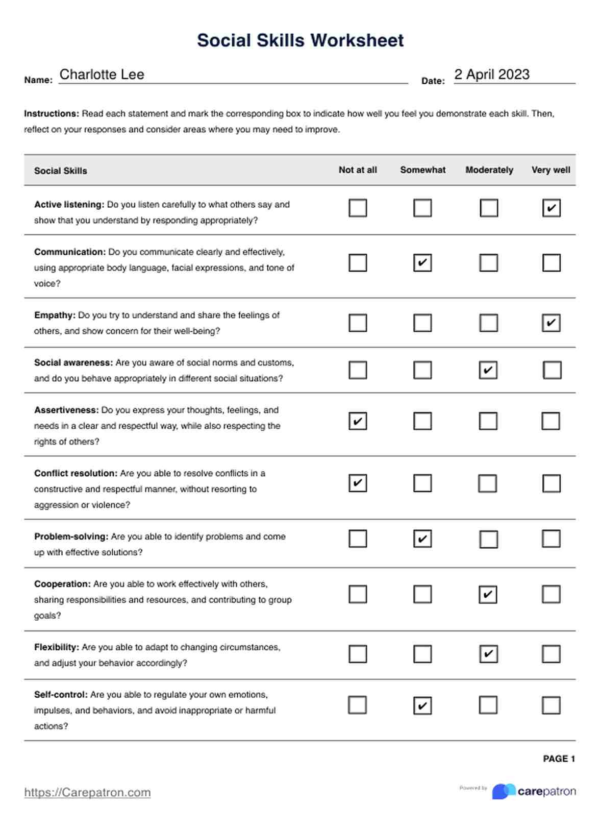 Social Skills Worksheet &amp;amp; Example | Free Pdf Download throughout Free Printable Social Skills Worksheets