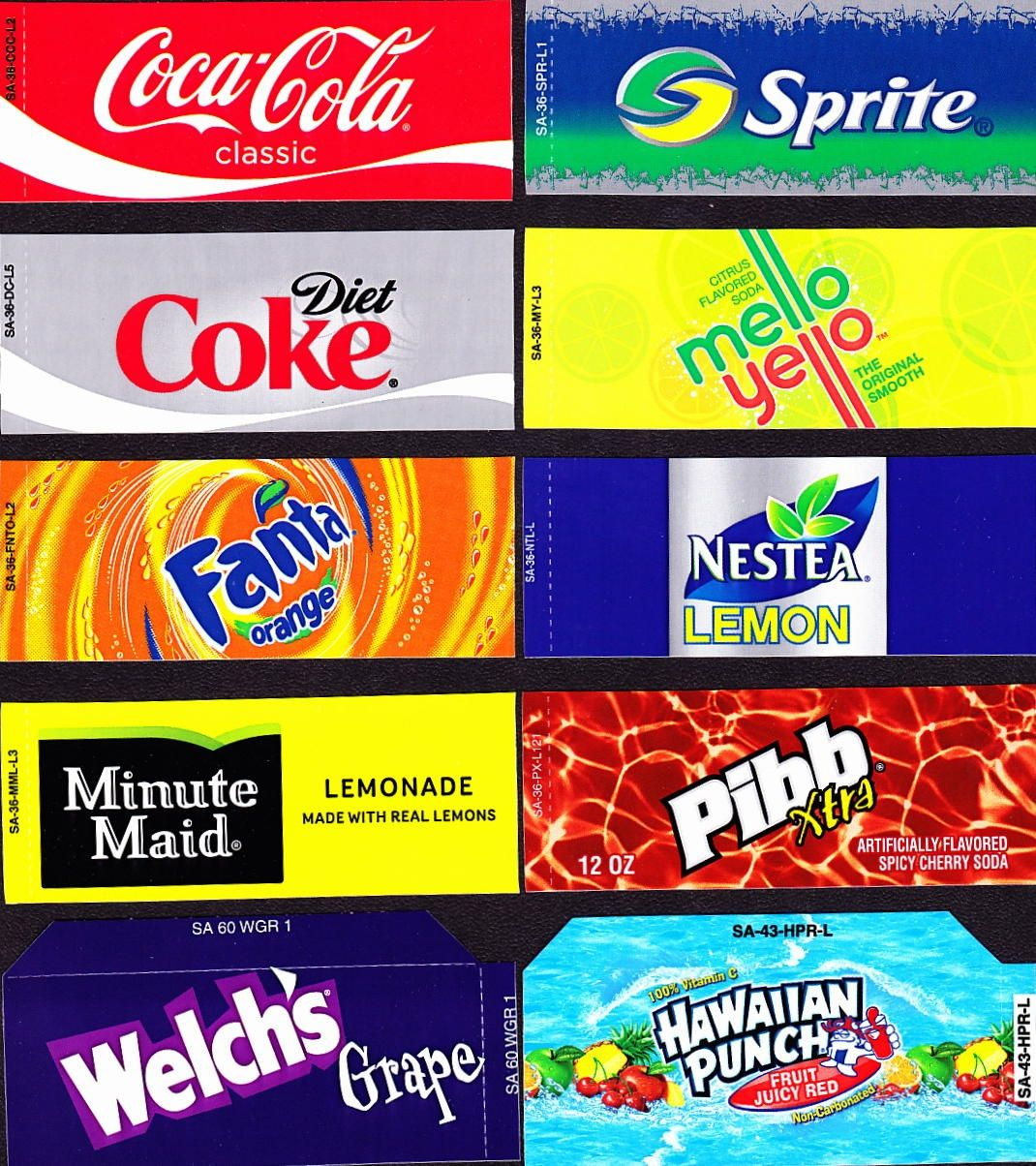 Soda Machine Labels - 10 Free Pdf Printables | Printablee throughout Free Printable Soda Vending Machine Labels