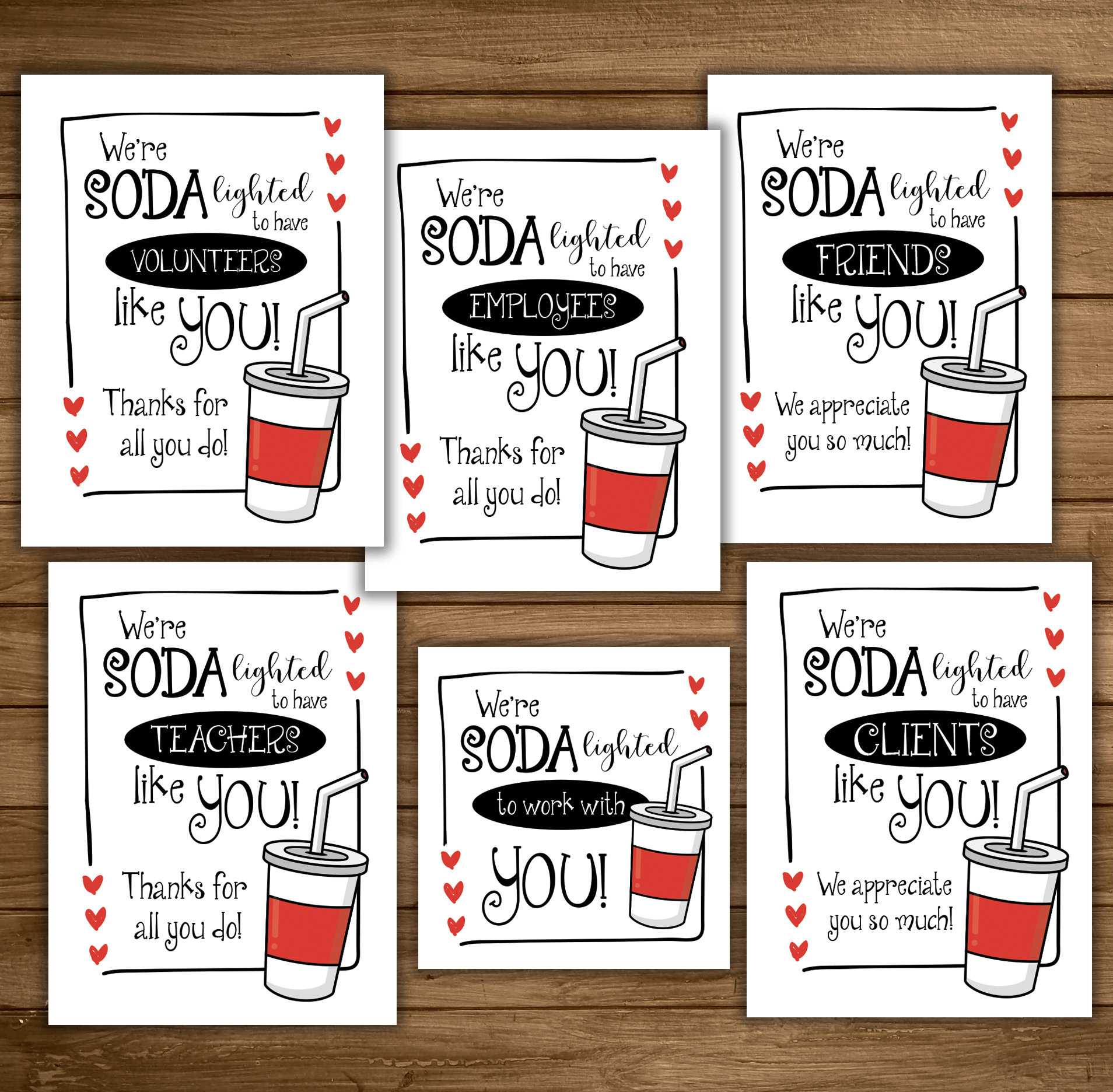 Soda Pop Gift Tags, Soda-Lightful Printable, Thank You within You Are Soda Lightful Free Printable