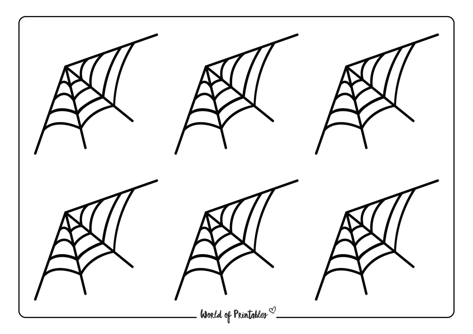 Spiderweb Printables - World Of Printables in Free Printable Spider Web Template