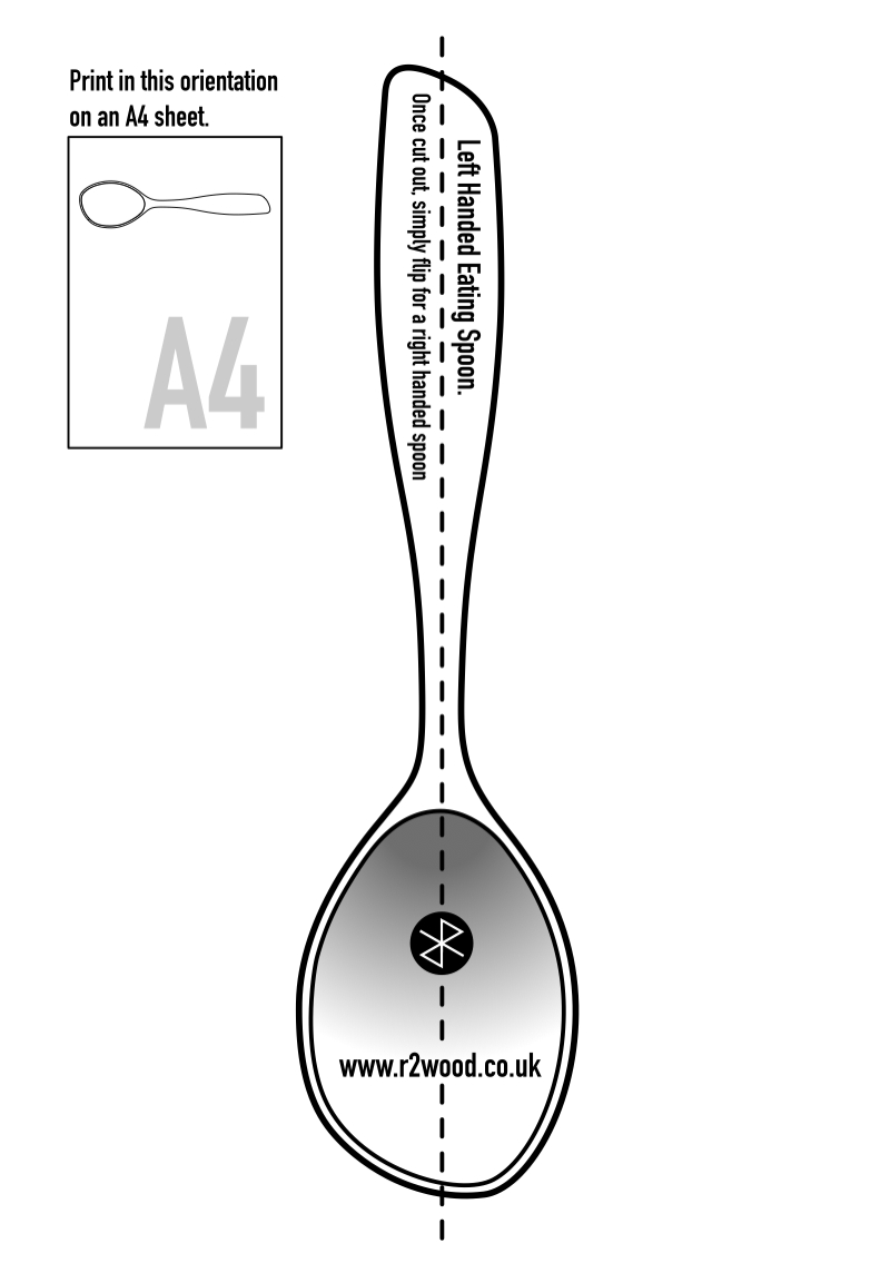 Spoon Template — R2 Wood regarding Printable Wooden Spatula Template