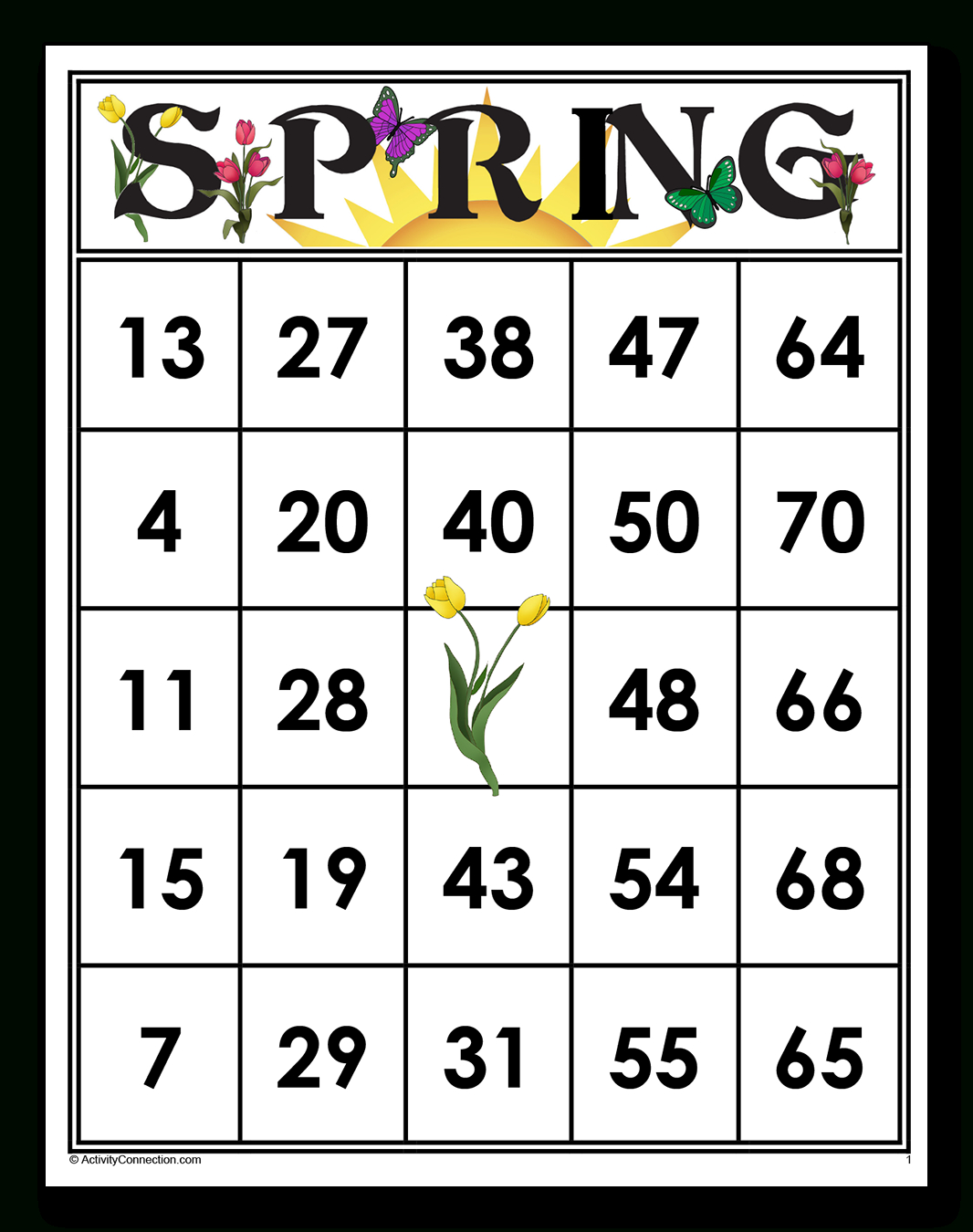 Spring Bingo Cards (Printable) - Activity Connection regarding Spring Bingo Cards Printable Free