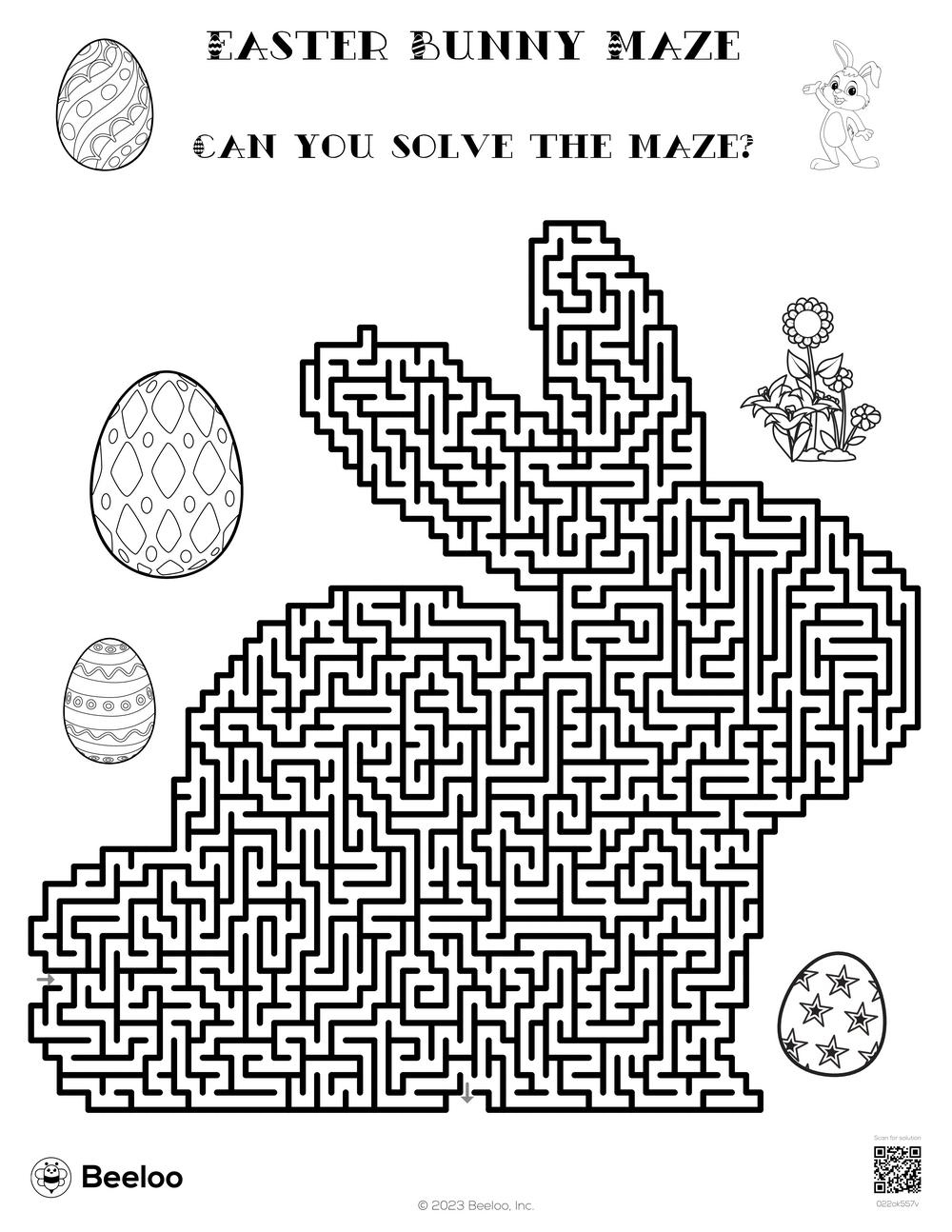 Springtime Easter-Themed Mazes • Beeloo Printable Crafts And inside Easter Maze Printable Free