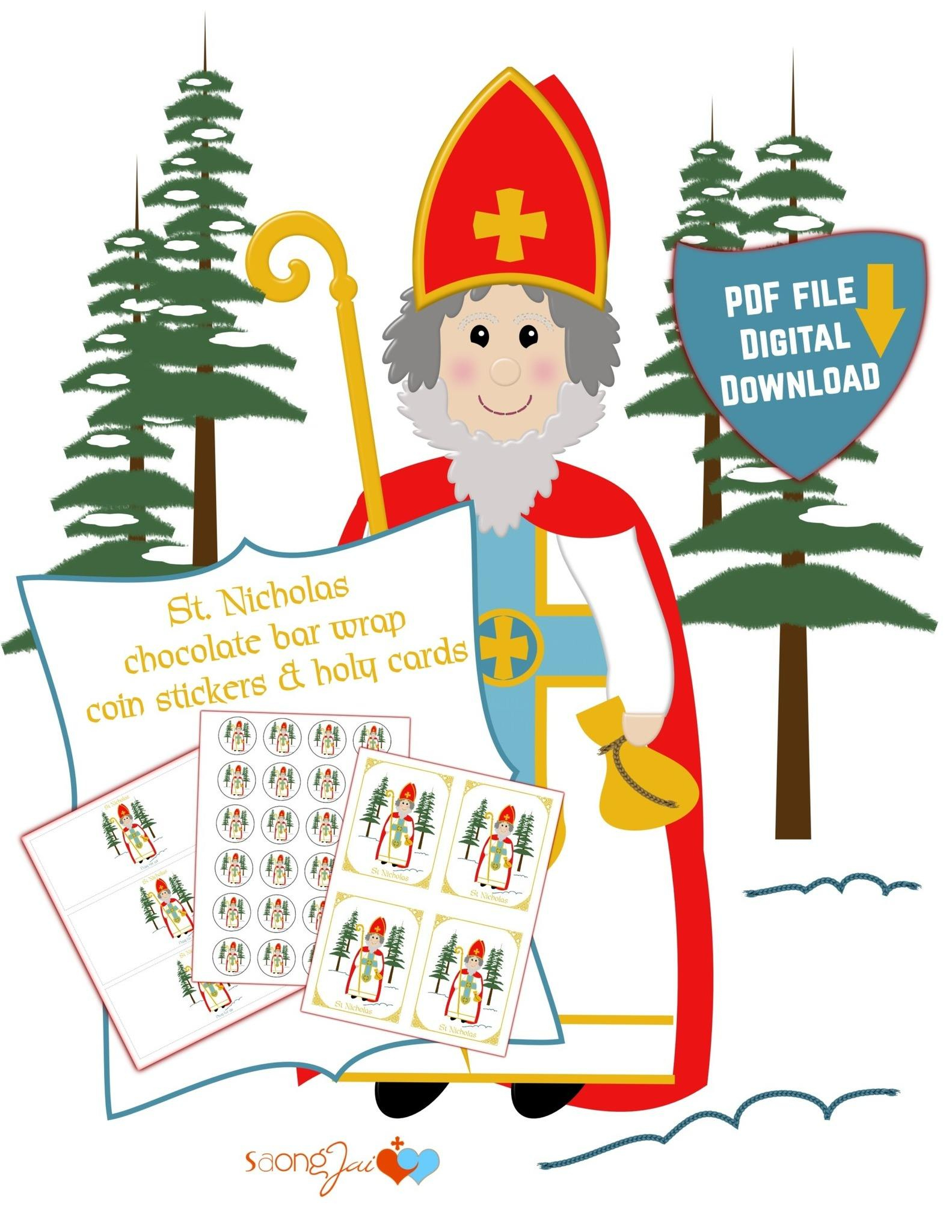 St. Nicholas Printable Pdf pertaining to Free St Nicholas Printables
