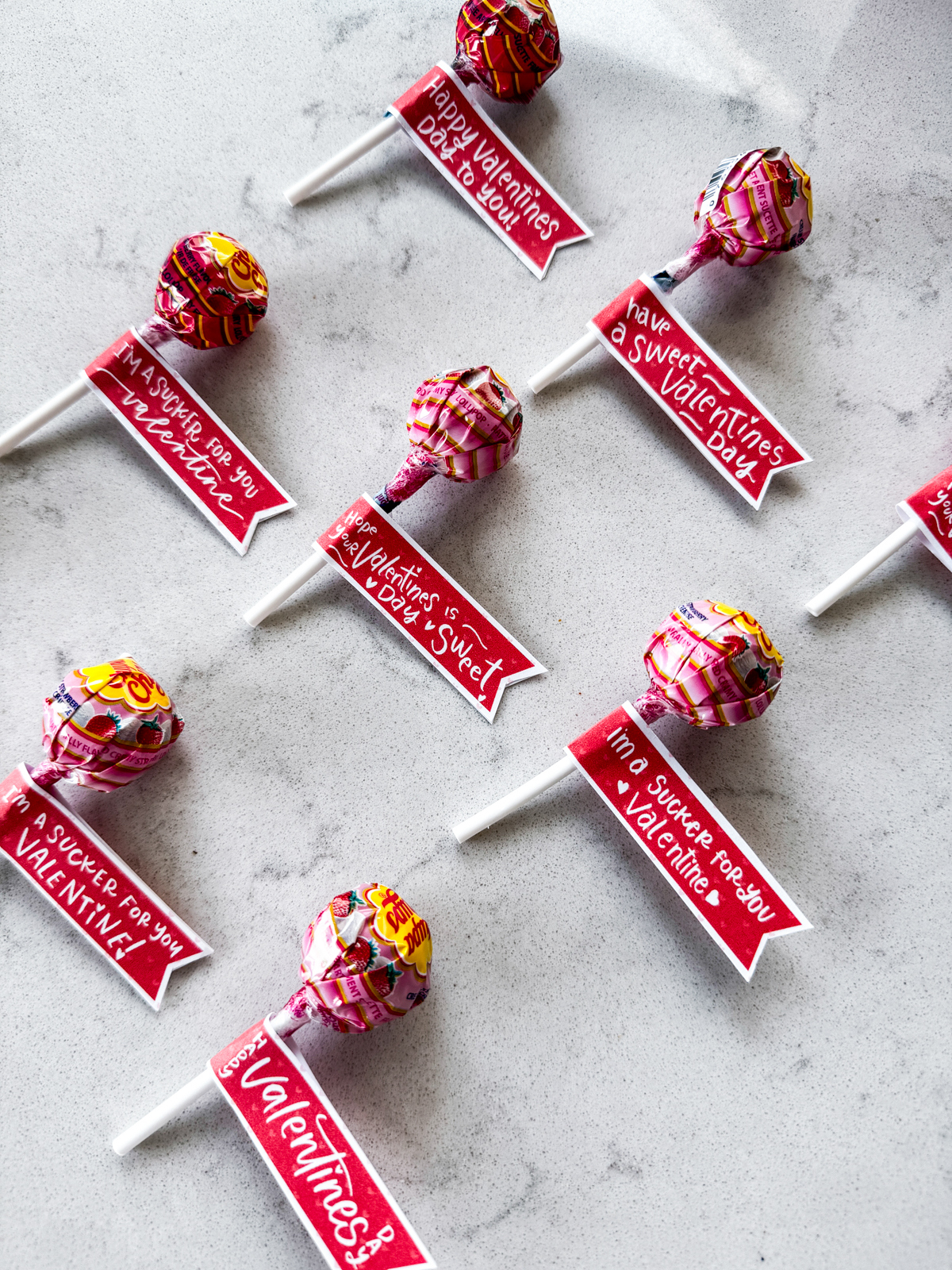 Sucker Valentines Free Printable Flags For Lollipop Cards - Hand within Free Printable Lollipop Valentines