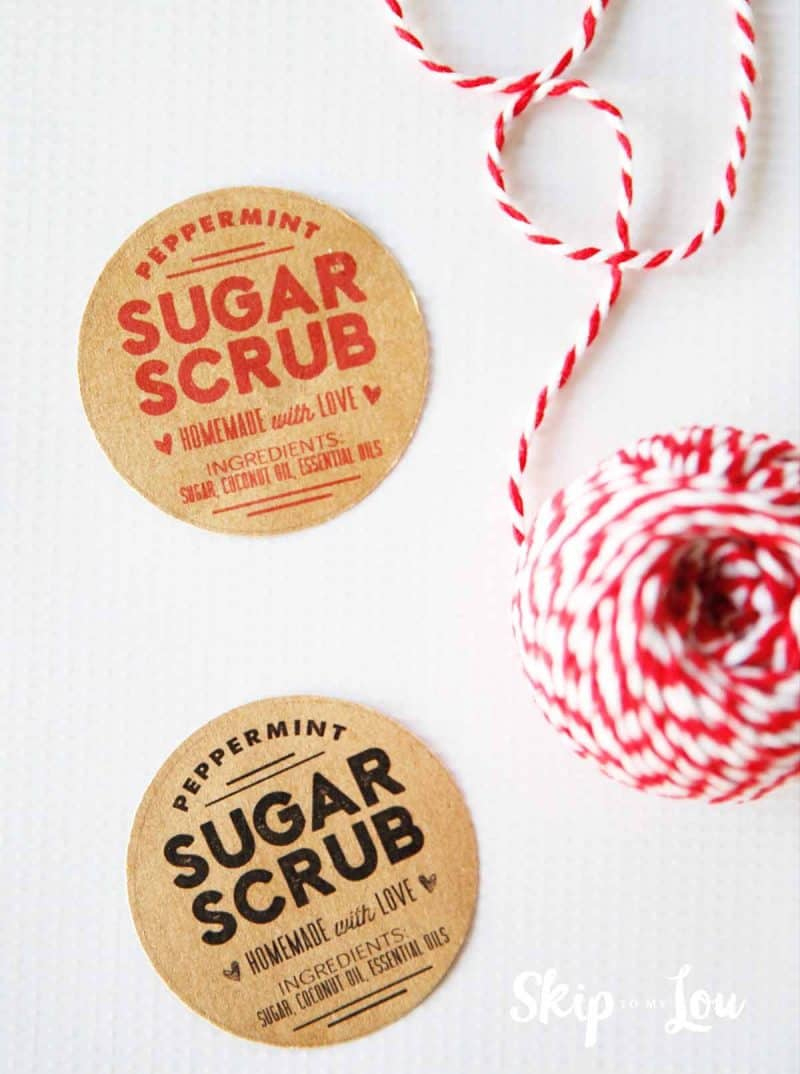 Sugar Scrub Recipe With Free Printable Labels | Skip To My Lou regarding Free Printable Sugar Scrub Tags