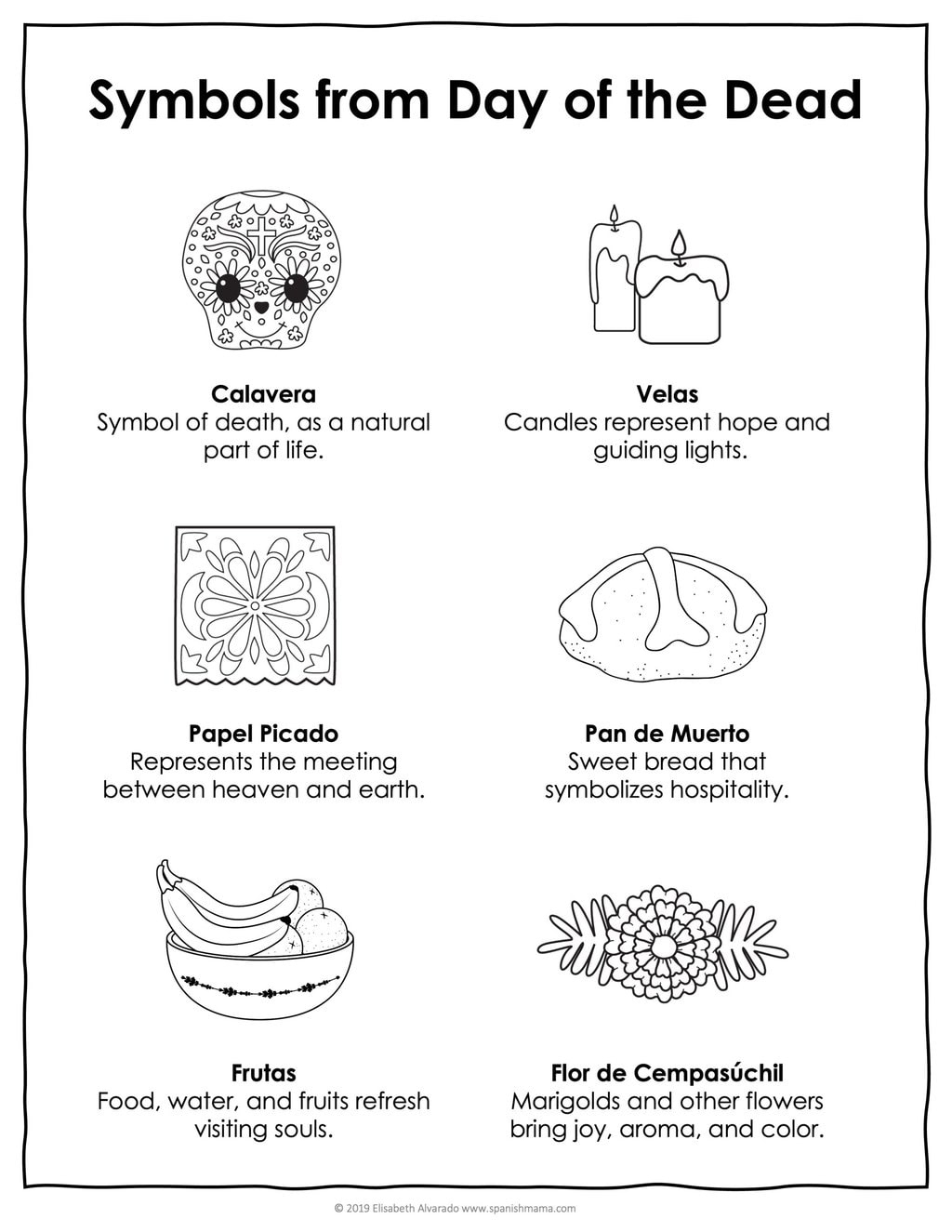 Sugar Skull Coloring Pages And Masks For Día De Muertos intended for Printable Day Of The Dead Worksheets