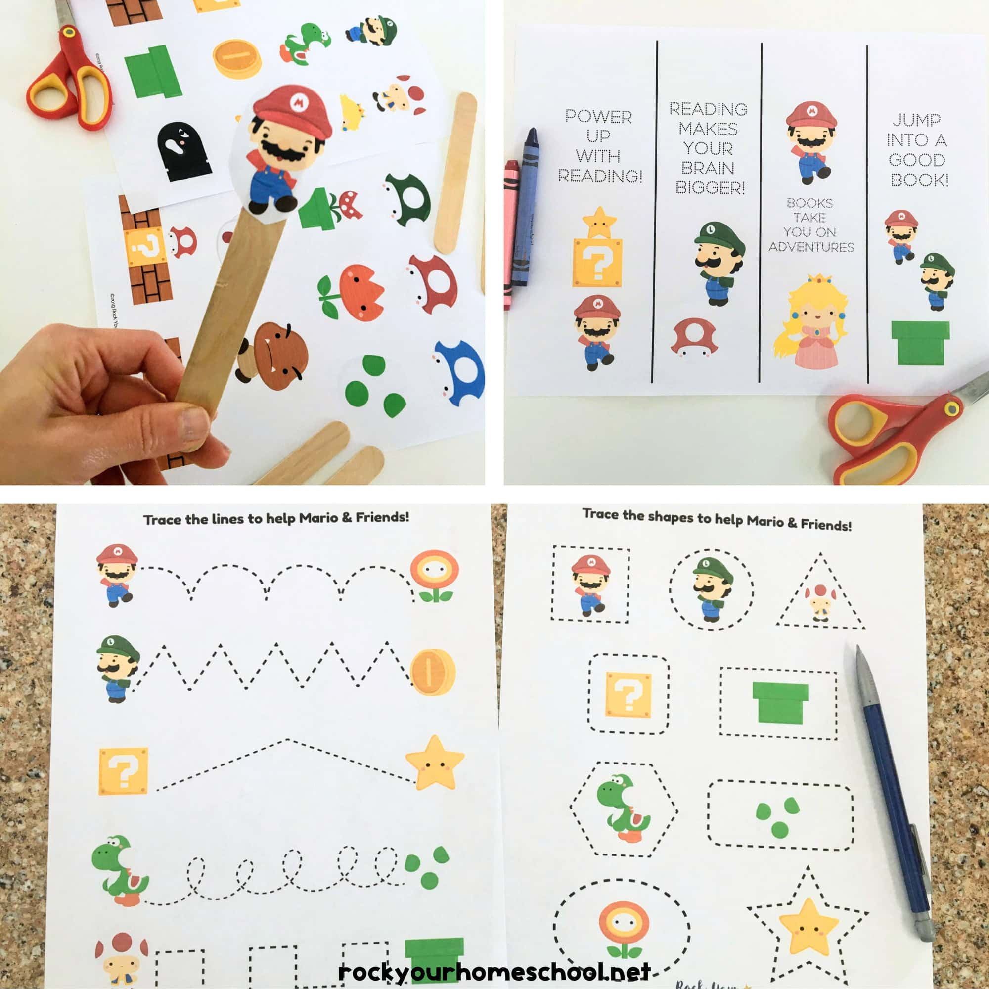 Super Mario Printables With Fun Activities For Kids (11 Free with Free Printable Mario Worksheets