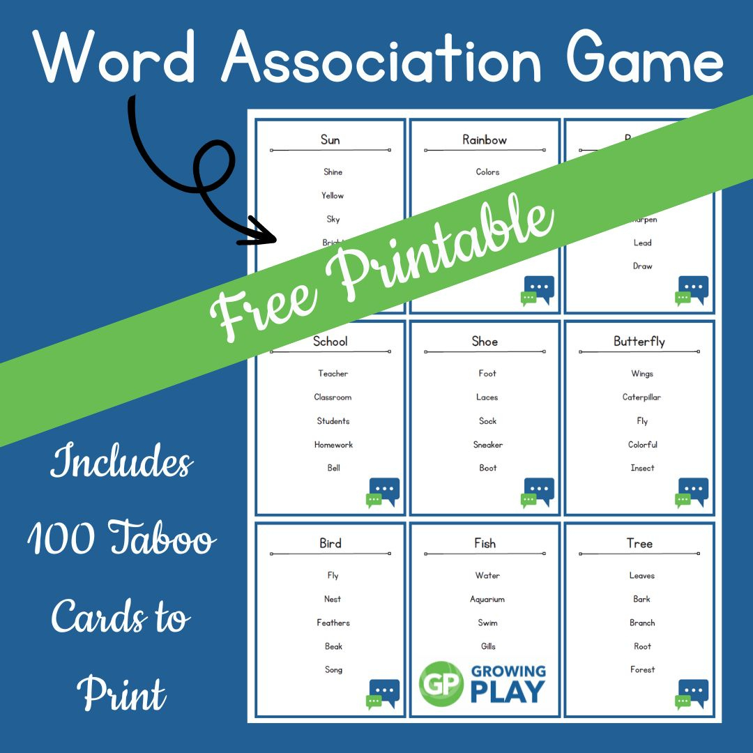 Taboo Cards Printable - Free For Game Night - Growing Play pertaining to Free Printable Taboo Cards