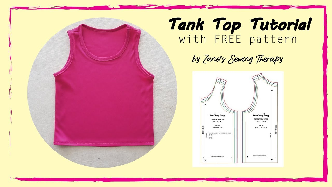Tank Top Tutorial With Free Pattern regarding Printable Free Tank Top Sewing Pattern