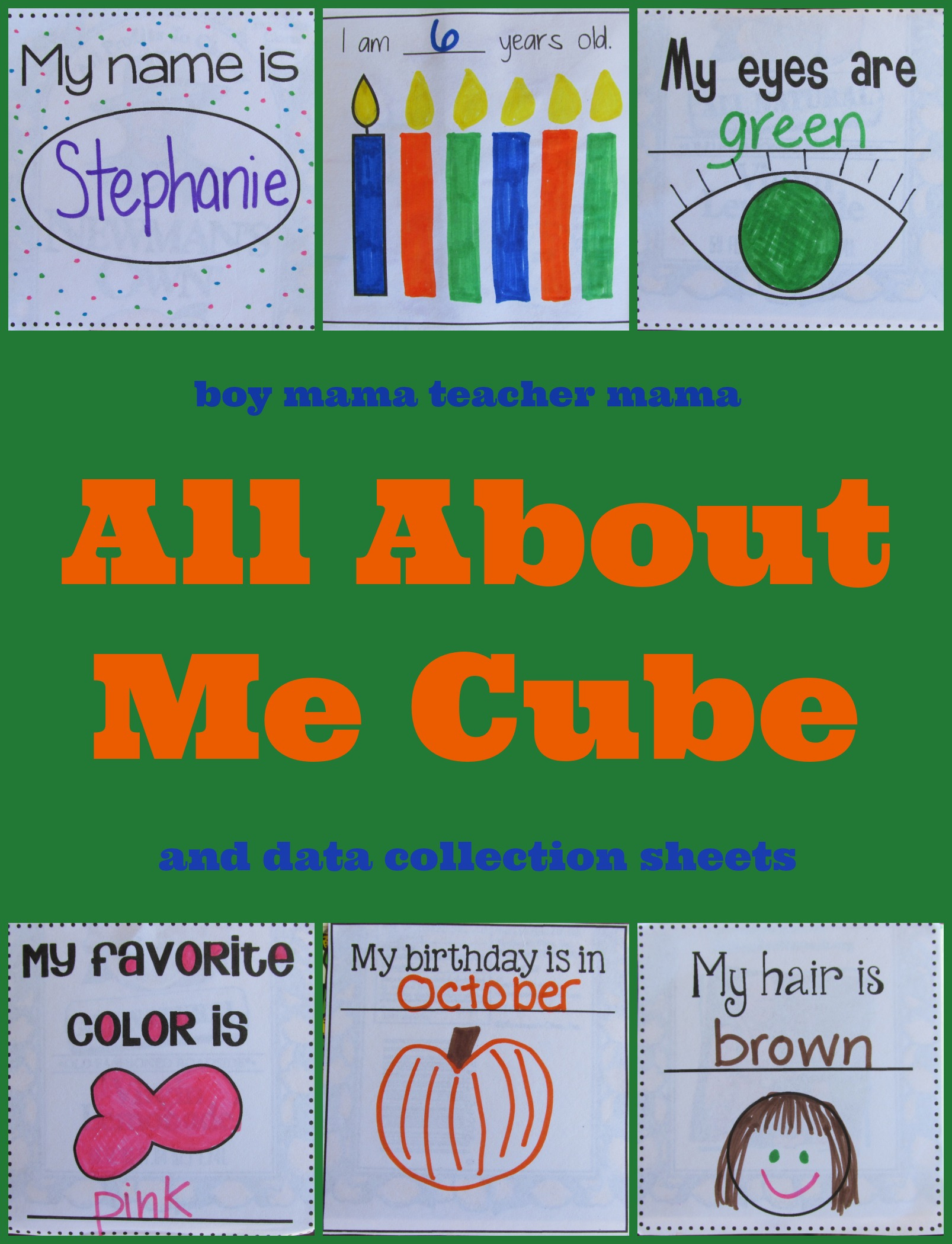 Teacher Mama: Free Printable: Math About Me {After School Linky with regard to Math About Me Free Printable