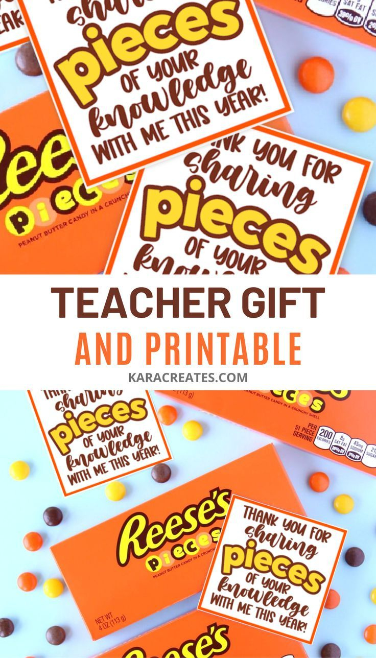Teacher Thank You Gift With Free Printable within Reese&amp;#039;S Teacher Appreciation Printable Free